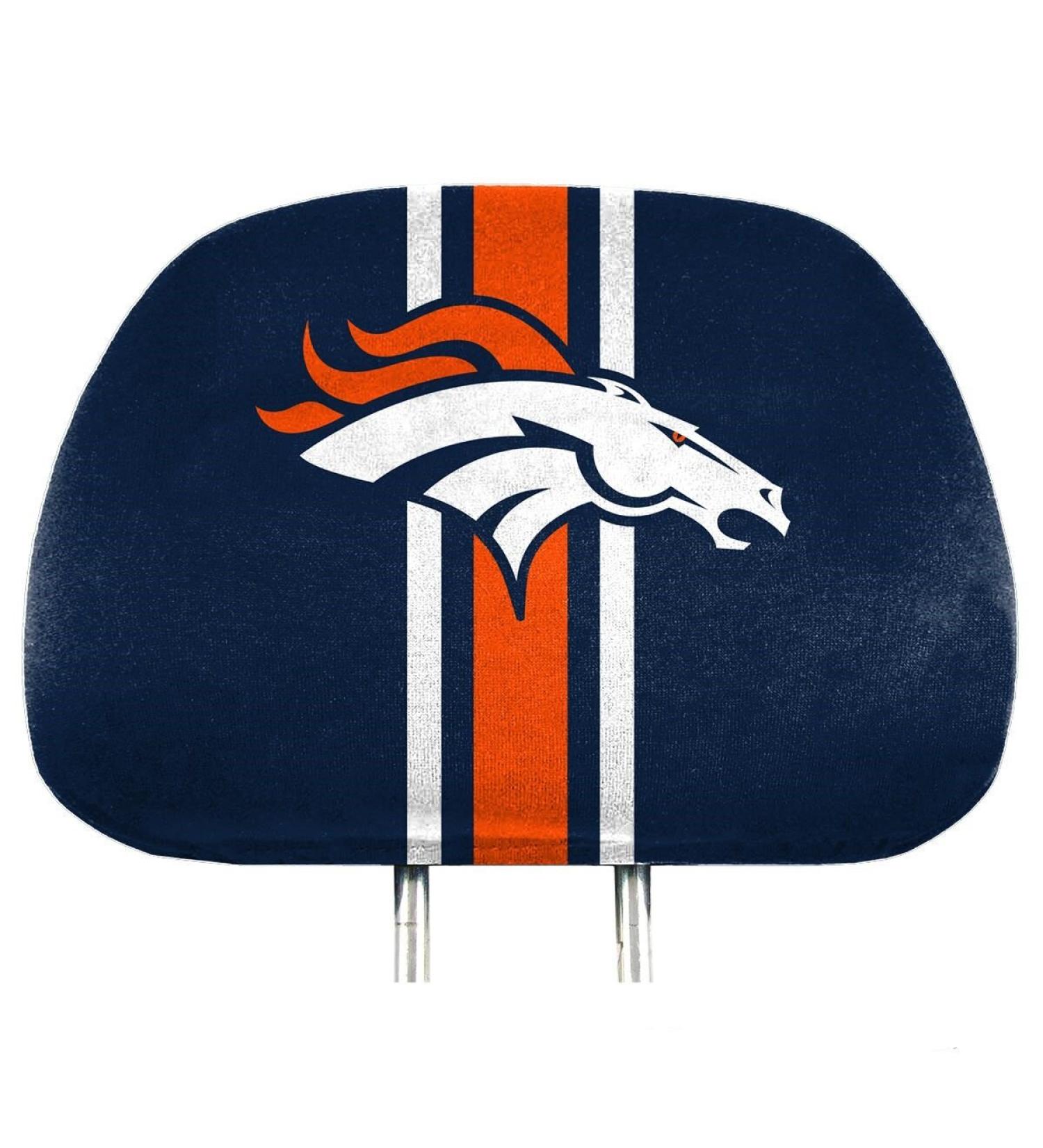 FANMATS NFL Unisex-Adult Printed Headrest Cover Denver Broncos 12 Denver Broncos
