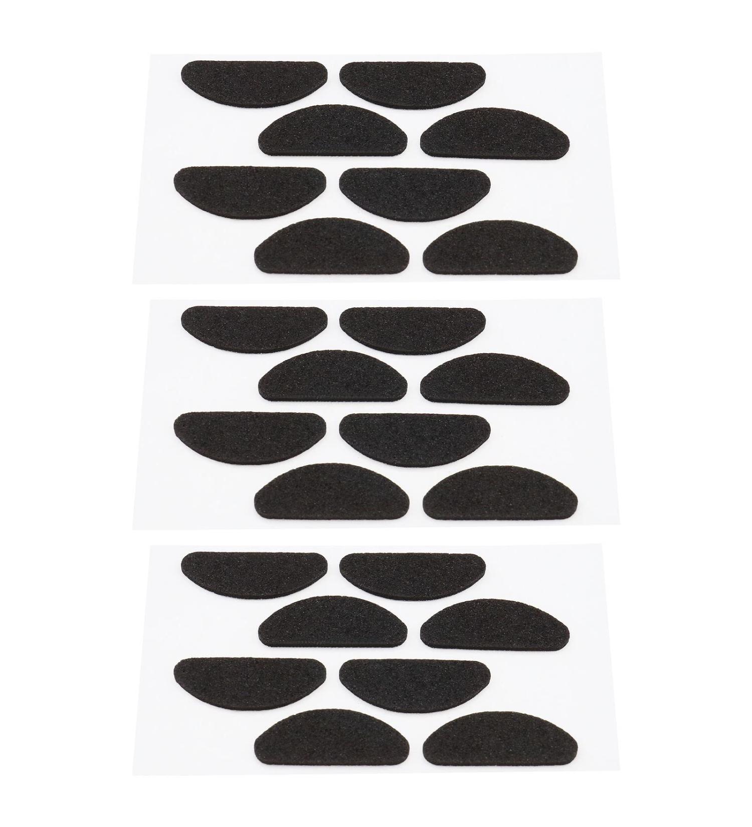 100 Pairs of Soft Sponge Nose Pads - Anti-Slip Glasses Cushions for Reading & Sunglasses - Self-Adhesive 1mm Thick Black - Buy Online on GoSupps.com