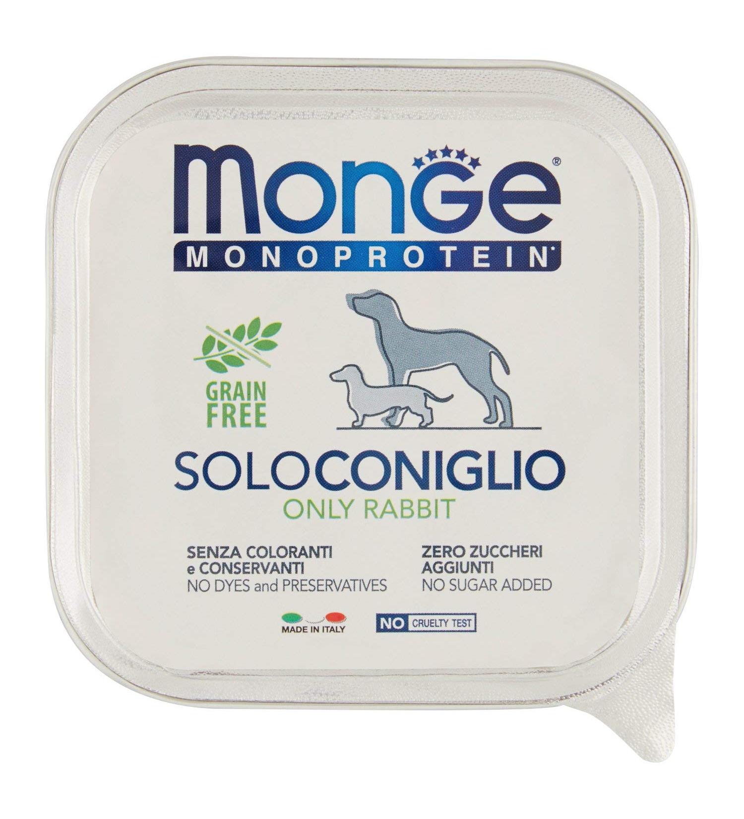 Monge Dog Solo Rabbit 150 g - Buy Online on GoSupps.com