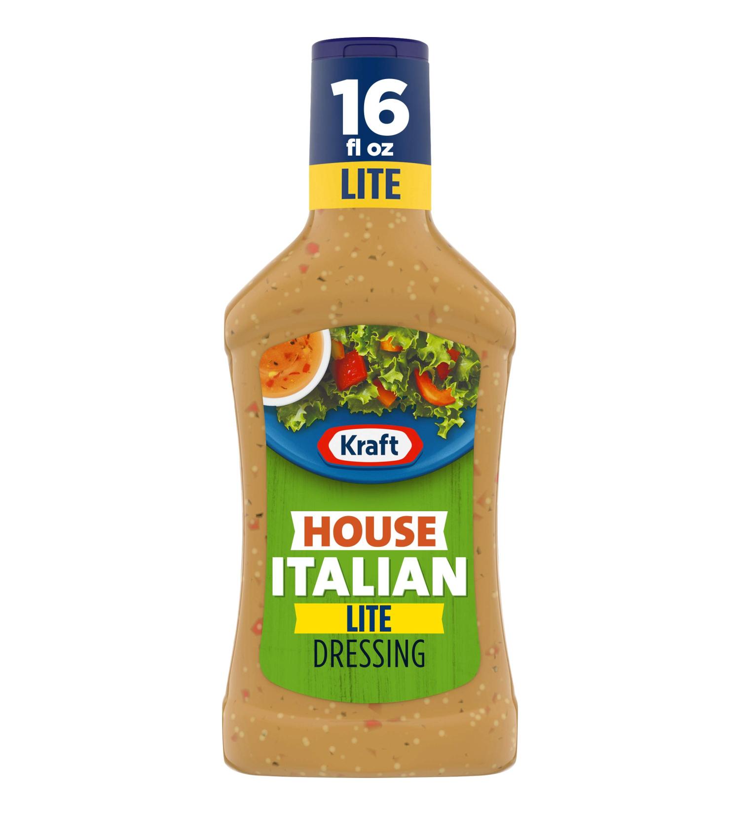 Kraft House Italian Lite Salad Dressing 16 Fl Oz Bottles - Pack of 6 - Buy Online on GoSupps.com