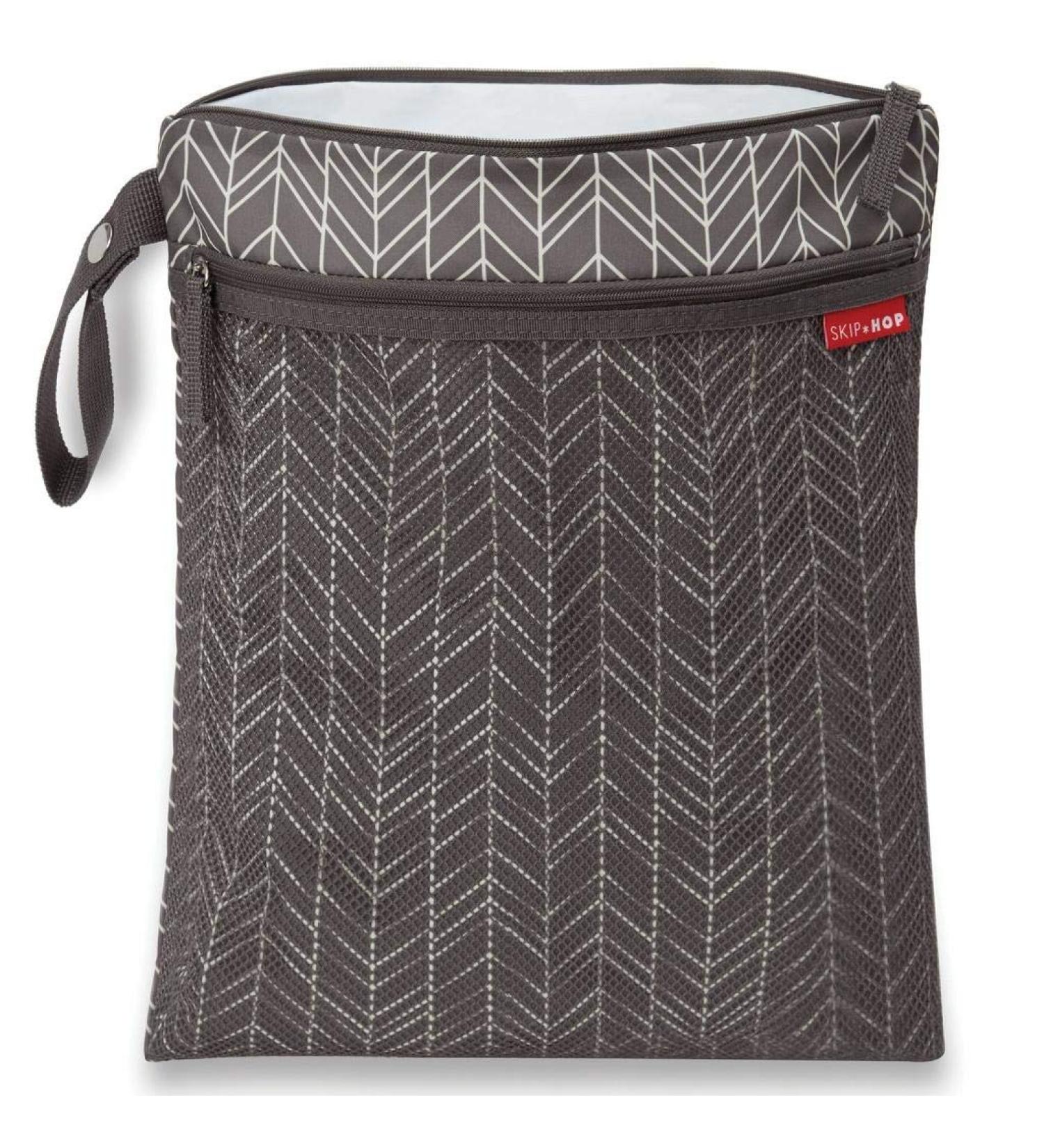 Skip Hop Grab and Go Wet/Dry Bag - Grey Feather | Waterproof Organizer Bag - Buy Online on GoSupps.com
