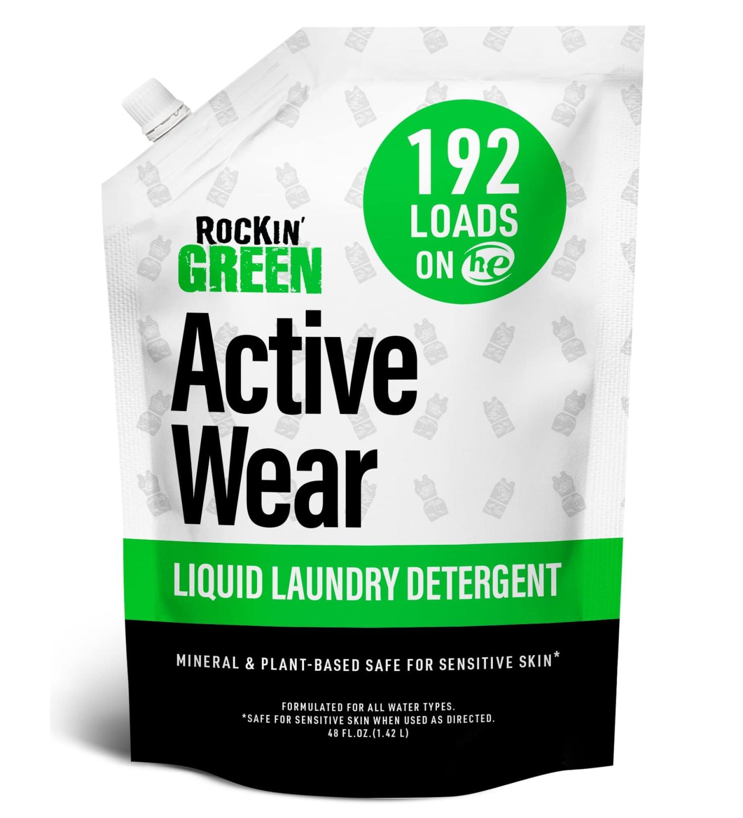 Rockin Green All-Natural Laundry Detergent Powder - Vegan Biodegradable & Odor Fighter for Sensitive Skin | 192 Loads Unscented - Buy Online on GoSupps.com