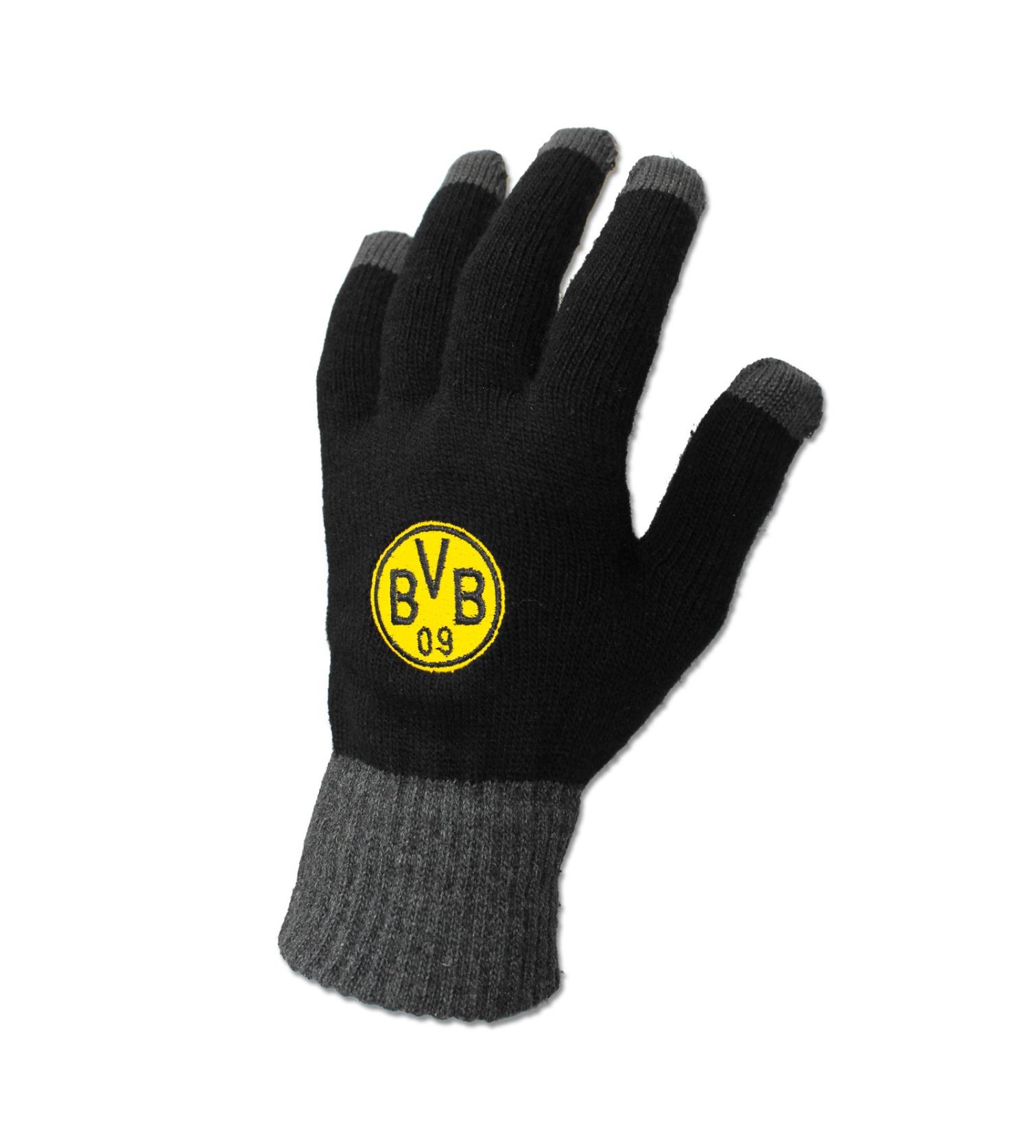Buy Borussia Dortmund BVB Smartphone Gloves - Black (L) | International Shipping Available - Buy Online on GoSupps.com