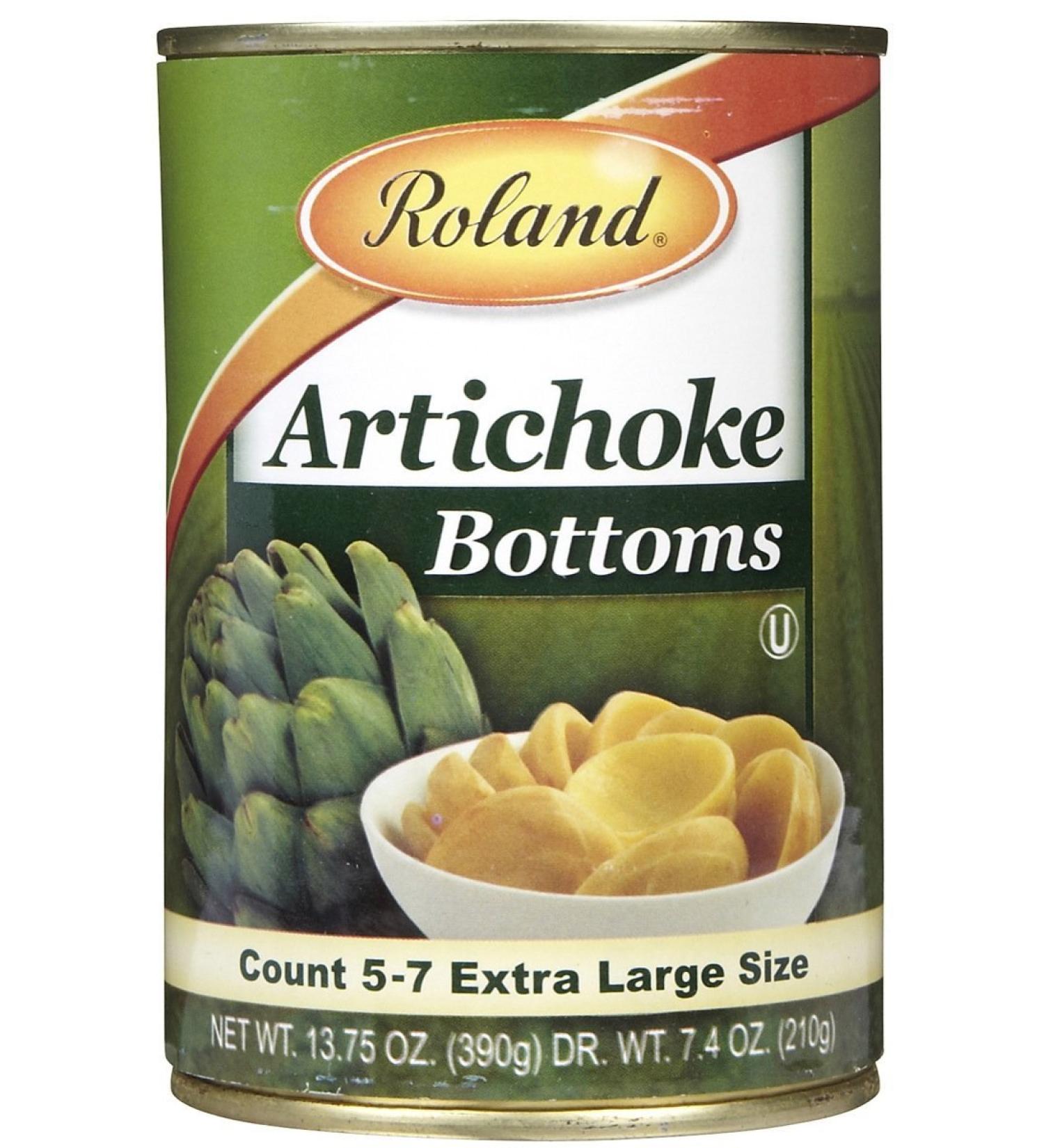 Roland Artichoke Bottoms Extra Large, Can, 13.75 oz