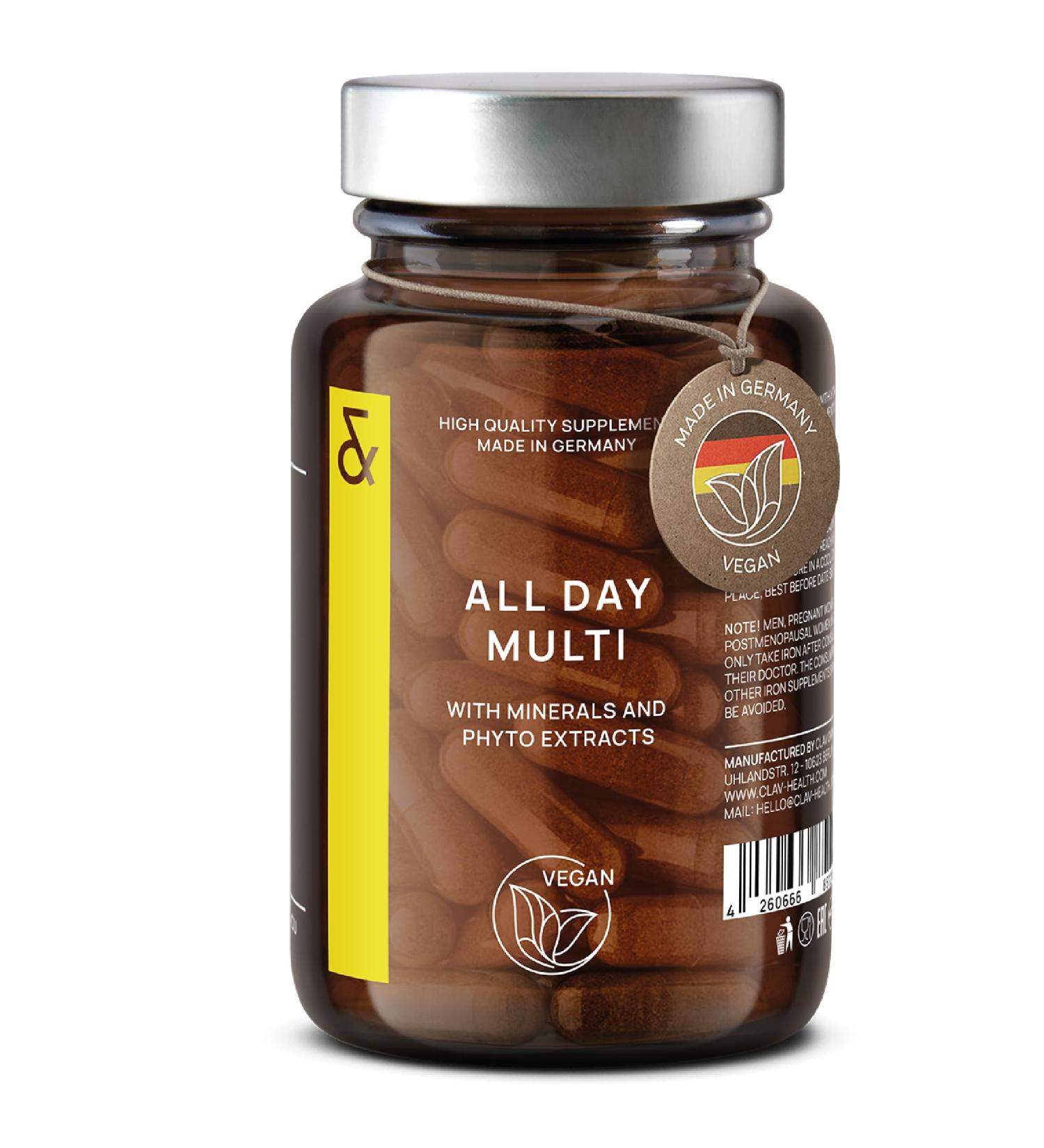 Multivitamins and Minerals Complex - 30 Precious Vitamins A-Z Minerals & Plant Extracts - All In One Premium Multi Vitamin for Women & Men - Natural & Vegan - Buy Online on GoSupps.com