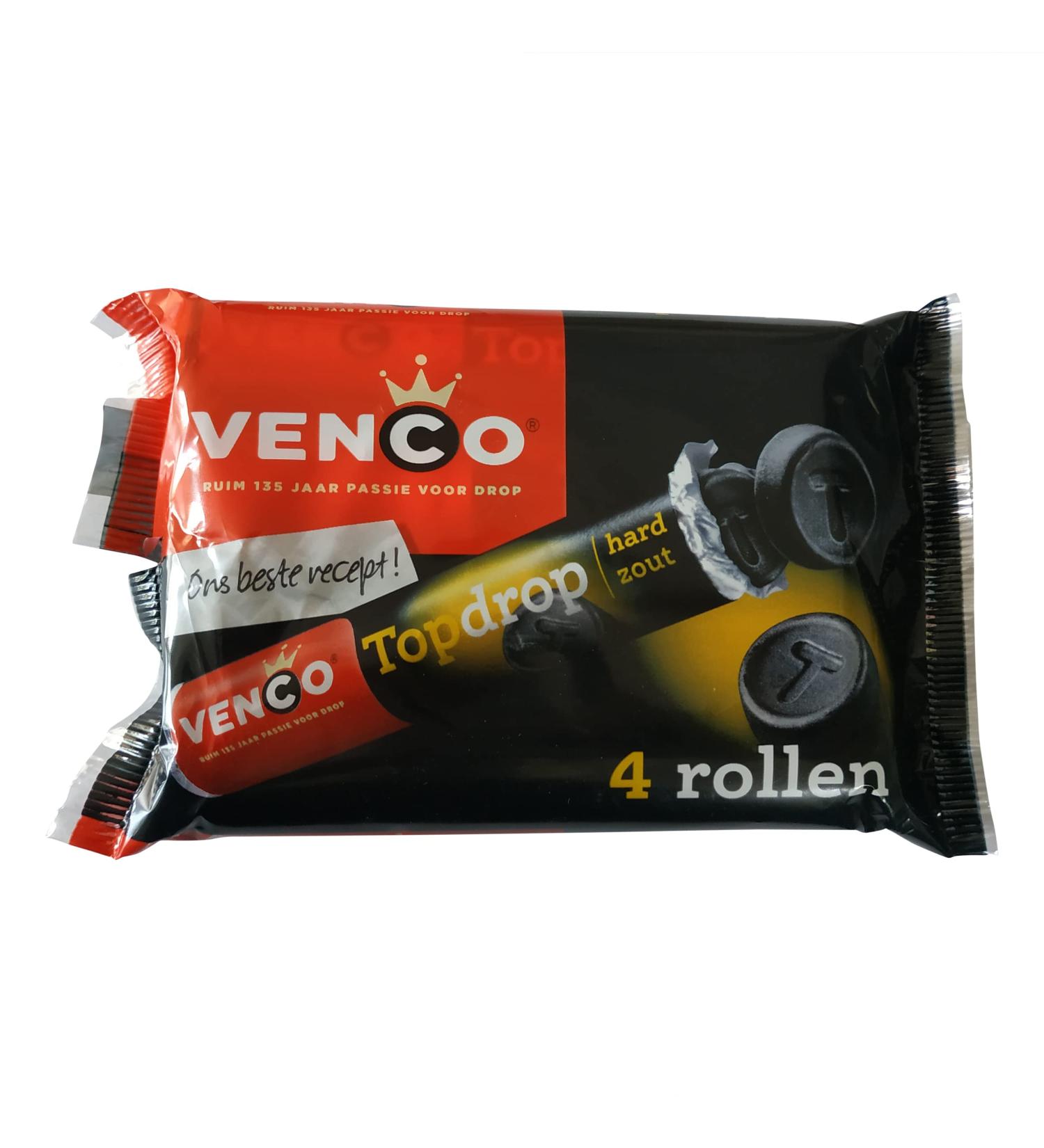 Venco Licorice | Dutch Liquorice | Venco Topdrop Hard Salt Rolls | Dutch Licorice | 6.63 Ounce Total Weight - Buy Online on GoSupps.com