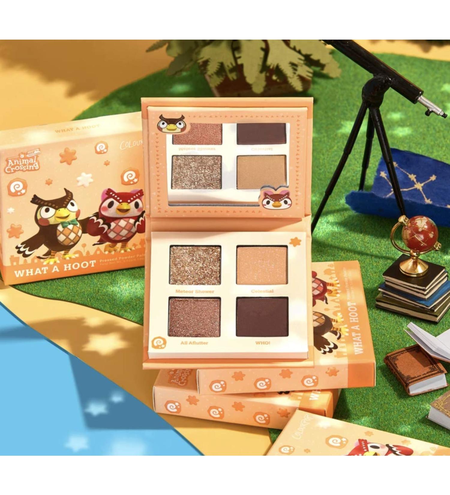 Colourpop Animal Crossing Eyeshadow Palette 'What a Hoot!' - Shadow Quad Full Size New without Box Powder