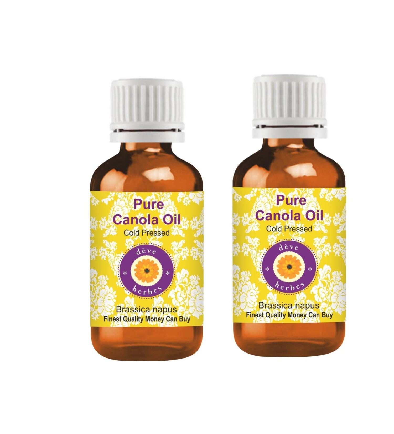 DEve Herbes Pure Canola Oil - Cold-Pressed Natural Therapy 100ml x 2 Pack - Premium Quality Brassica Napus - Buy Online on GoSupps.com