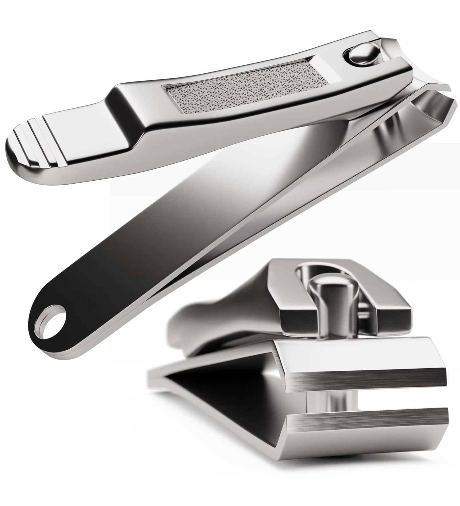 Nail Clippers by Eclat Fingernail Clippers and Toenail Clippers with Nail File in 410 Stainless Steel Alloy for Durability in Improved Design Nail Clippers Stainless Nail Clippers for Fingernail and Toenail - Buy Online on GoSupps.com