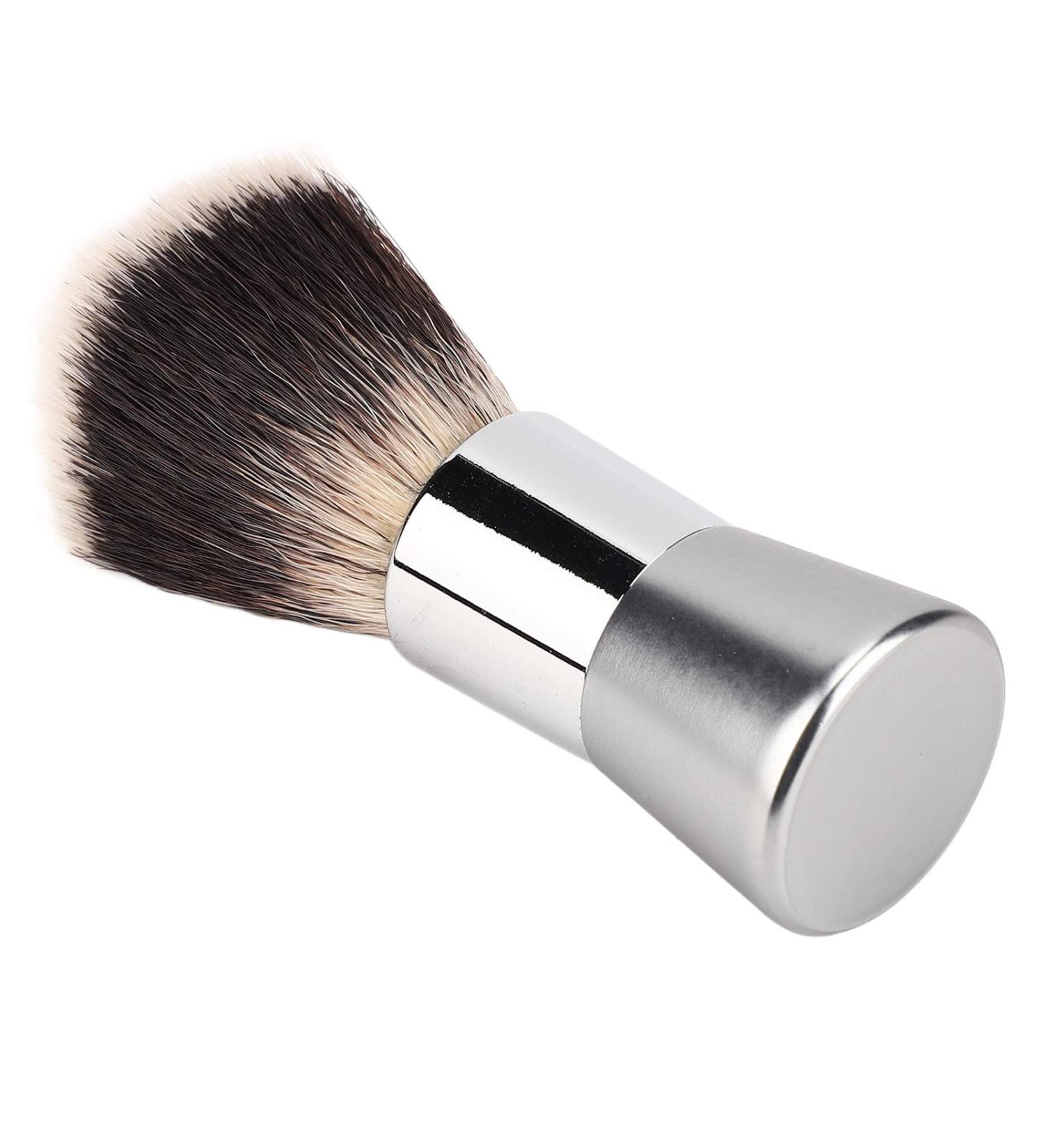 Premium Men's Shaving Beard Brush - Nylon Foam Metal Handle for Home Salon & Travel - Buy Online on GoSupps.com