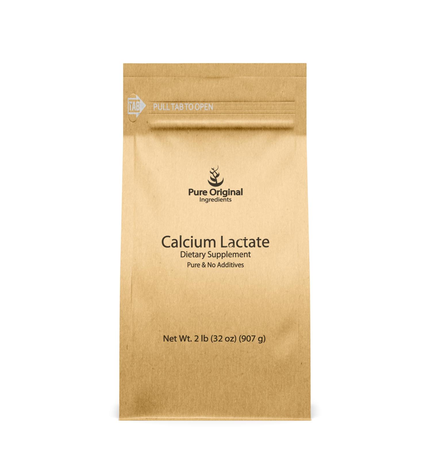 Pure Original Ingredients Calcium Lactate (2 lb) Calcium Supplement Electrolyte - Buy Online on GoSupps.com
