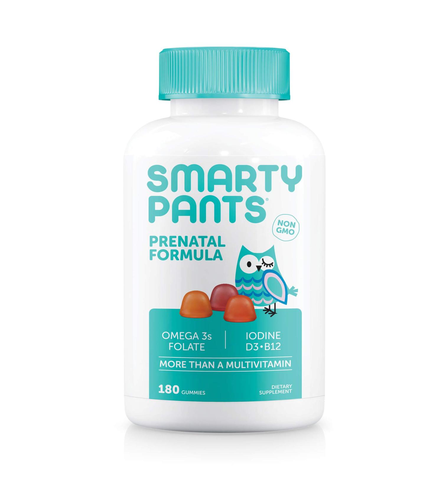 SmartyPants Prenatal Daily Gummy Multivitamin - 180 Count Bottle (40 Day Supply) - Buy Online on GoSupps.com