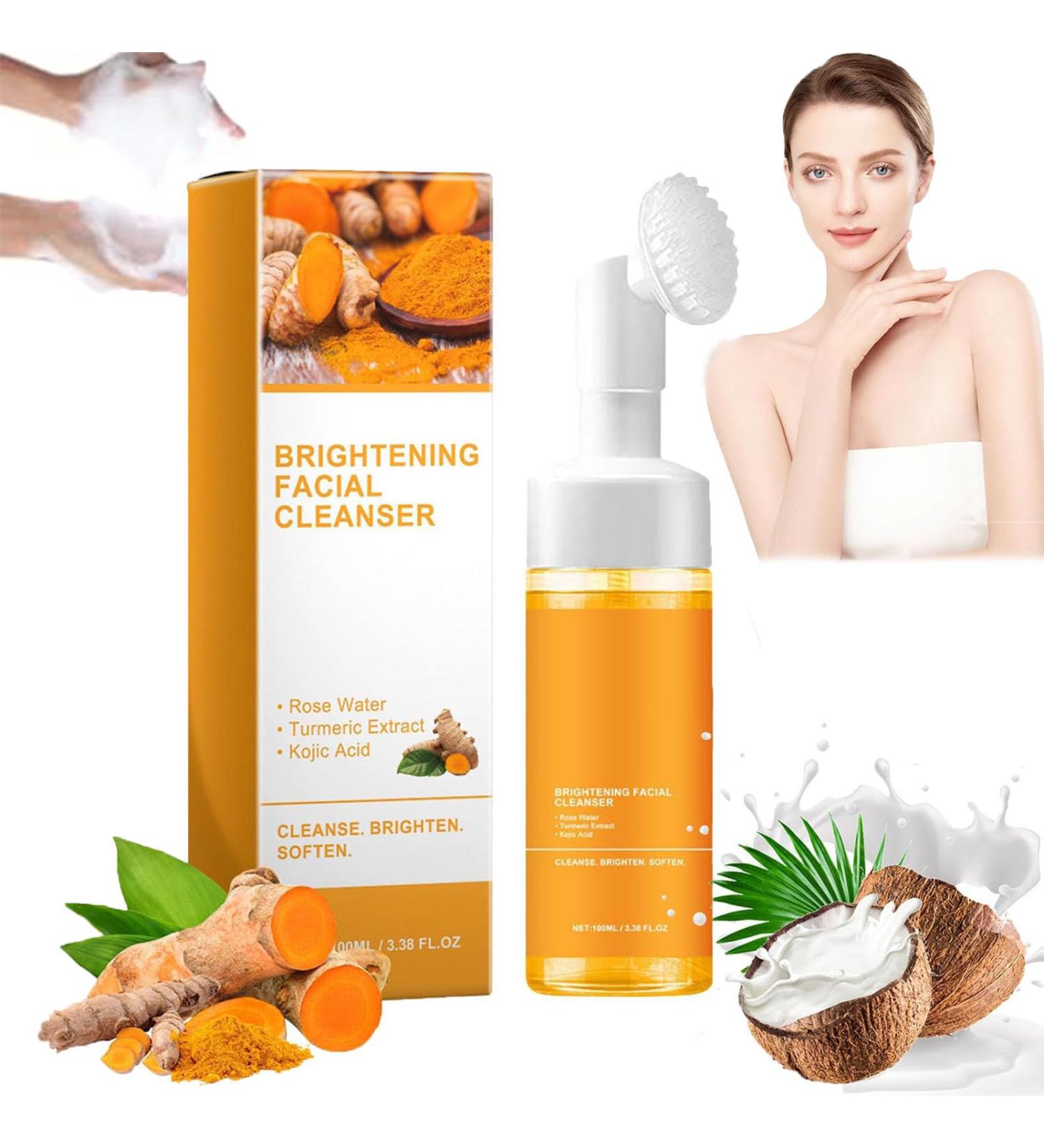 Turmeric Foaming Facial Cleanser - All Skin Types | Best Turmeric Face Wash 1pc - Buy Online on GoSupps.com