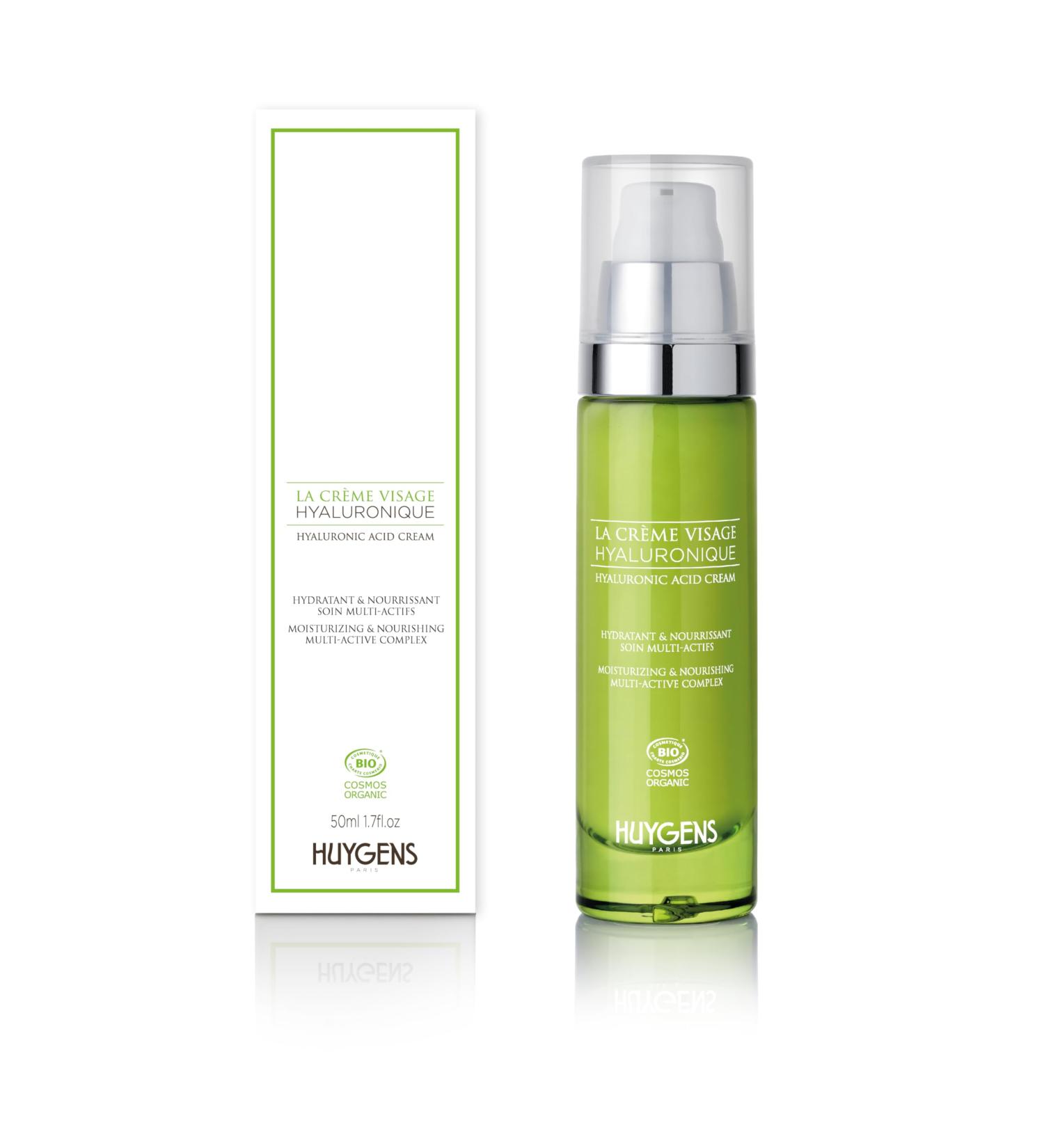 Moisturizing Cream - 100% Immediate Hydration - HUYGENS Organic Hyaluronic Acid Cream - Revitalizes & Smoothes - 50ml - 100% natural - Made In France - Buy Online on GoSupps.com