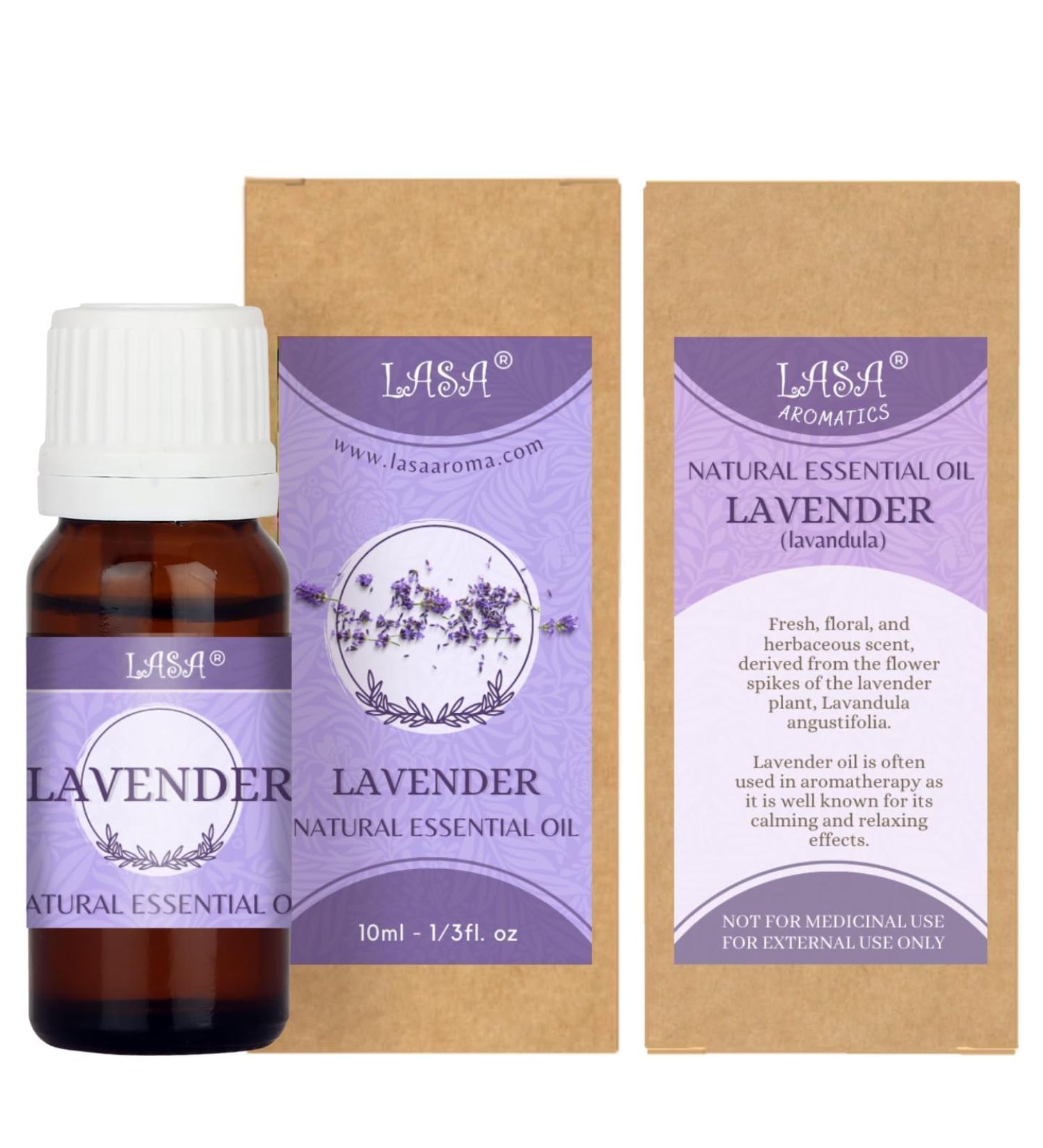 100% Lavender Natural Essential Oil Pure and Natural Fragrance Essential Oils for Use in Diffusers Candles Air Fresheners - 10 Ml Pack of 1