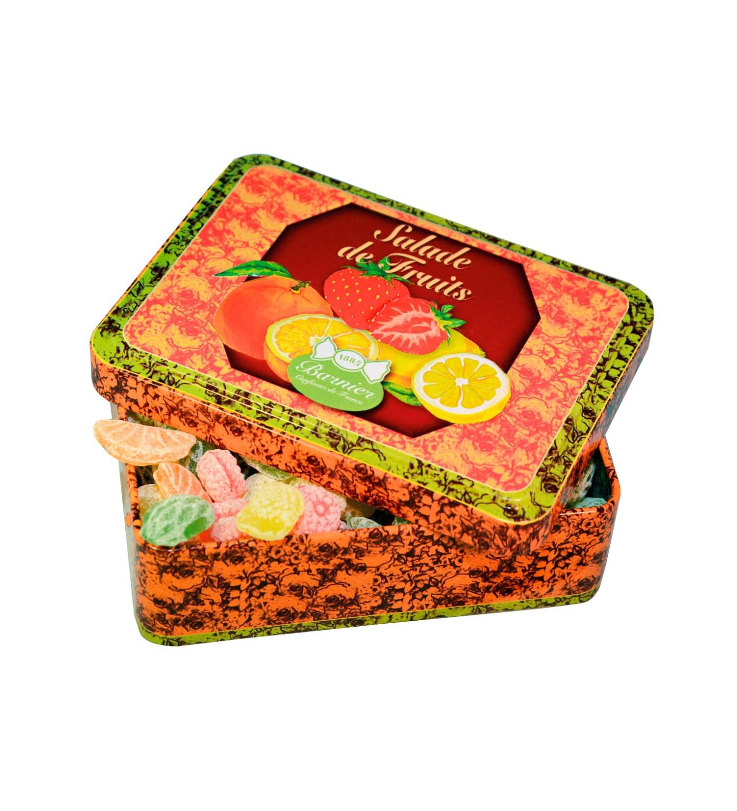 ANTICO CAFFE' NOVECENTO Barnier | Fruit Mix Sweets | Lemon Strawberry & Orange Flavored Sweets | Tutti Frutti Candy Container | Fruit Candy - 150 g.
