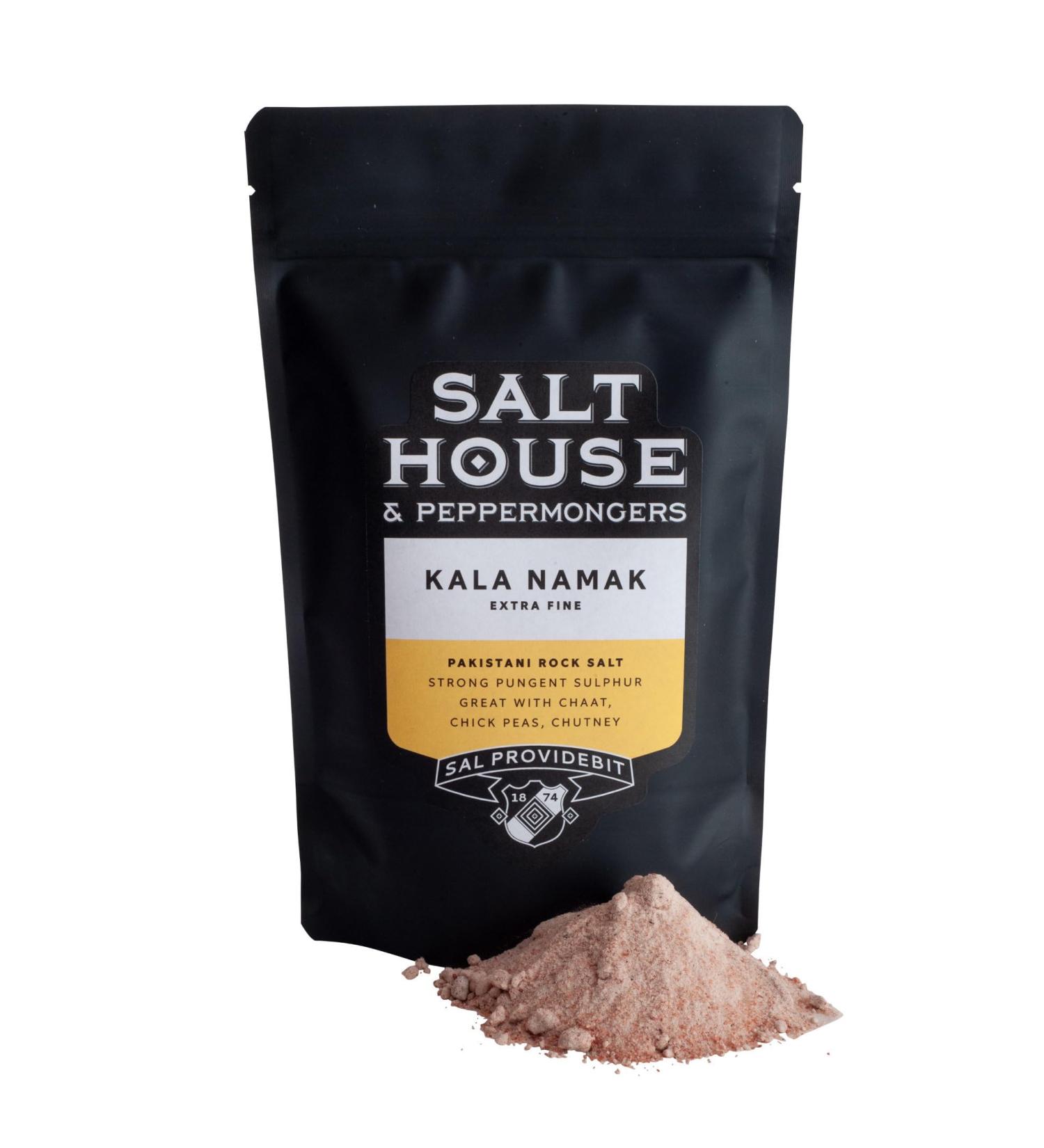 Kala Namak Rock Salt Gourmet Himalayan Black Salt Extra Fine Grain 200g - Buy Online on GoSupps.com