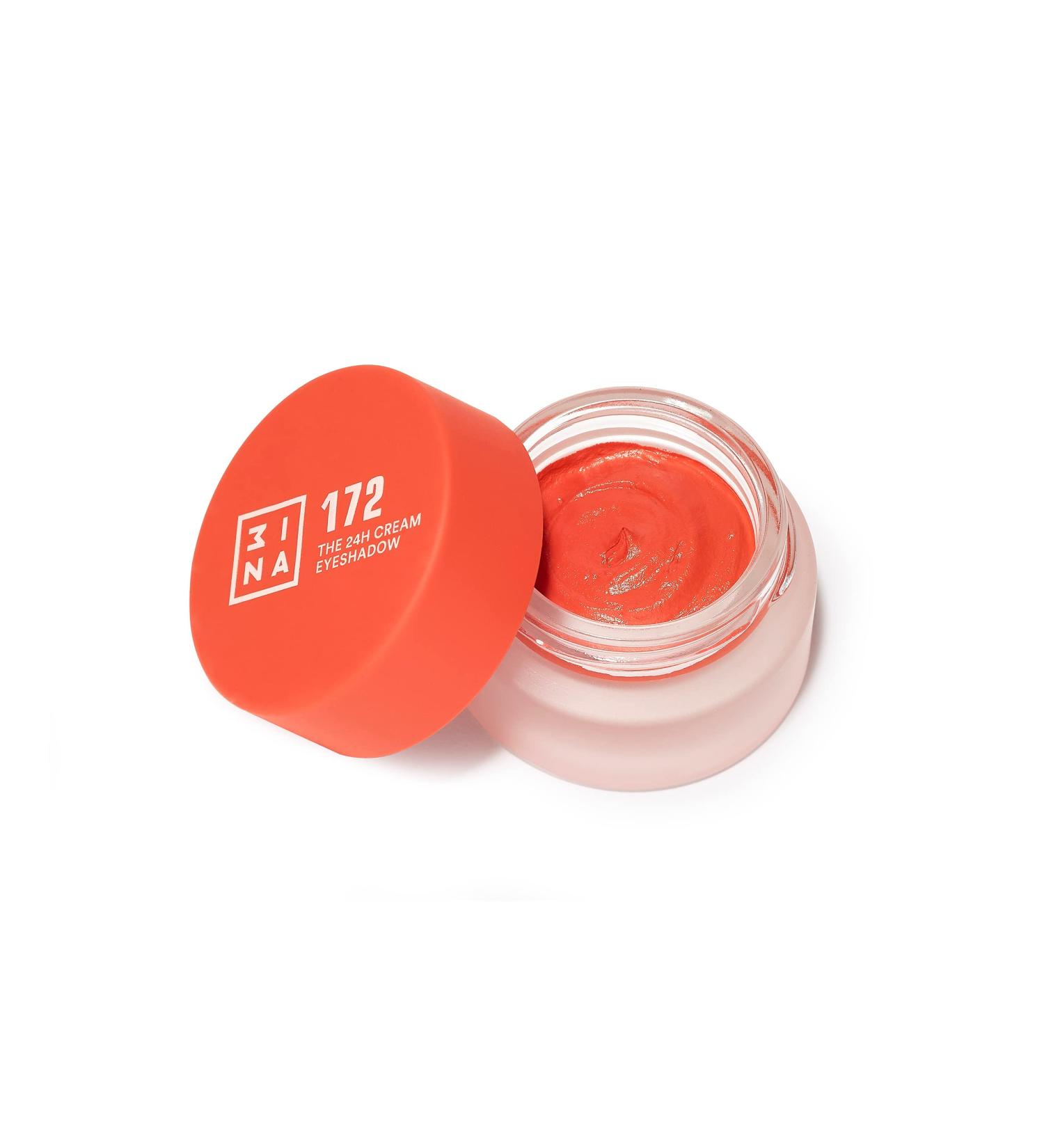 3INA MAKEUP - The 24h Cream Eyeshadow 172 - Bright Orange - Long Lasting 24h Cream Eyeshadow - Matte and Shimmering Shades High Pigmentation Waterproof Formula Vegan - Cruelty Free - Buy Online on GoSupps.com