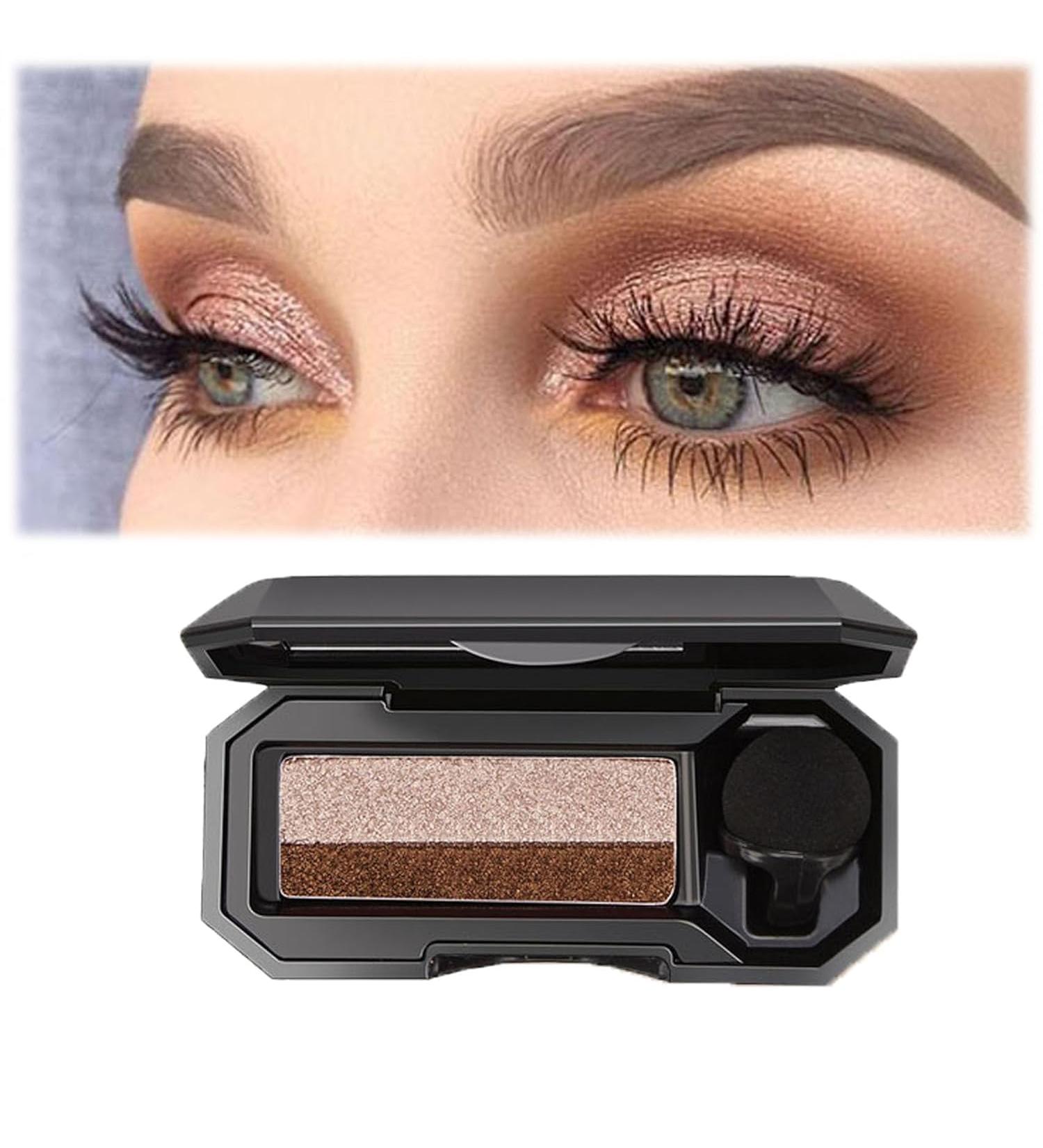 Daffezon Perfect Positive Two-Tone Eyeshadow Waterproof Two-Tone Eyeshadow Powder Two-Tone Eyeshadow Palette Neutral Eyeshadow Palette - Buy Online on GoSupps.com