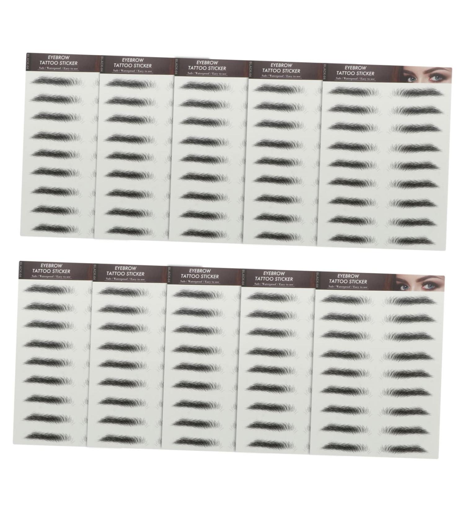 Beavorty 10Pcs Eyebrow Shaping Stickers Bionic stickers beauty products beauty stickers eyebrow stickers - Buy Online on GoSupps.com