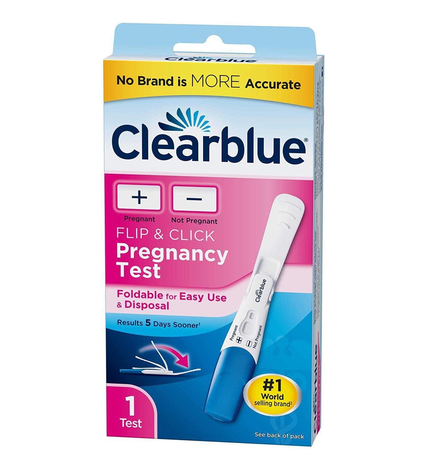 Clearblue Flip & Click Pregnancy Test  1ct 1 Count (Pack of 1)