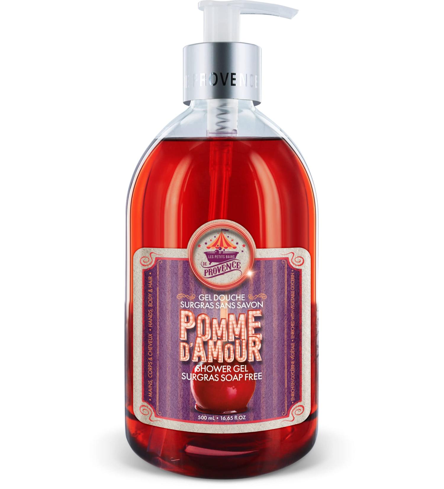 LES PETITS BAINS DE Provence Extra-rich soap-free shower gel Candy Apple scent 500ml