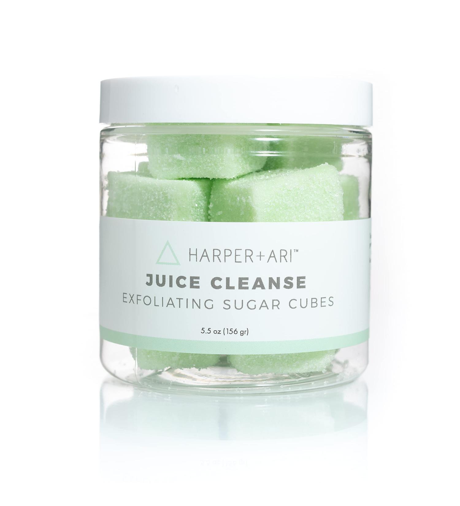 Harper + Ari Sugar Scrub Cubes - Juice Cleanse Exfoliating Body Scrub (10 Cubes/5.3oz) - Shea Butter & Aloe Vera for Soft, Smooth Skin - Buy Online on GoSupps.com