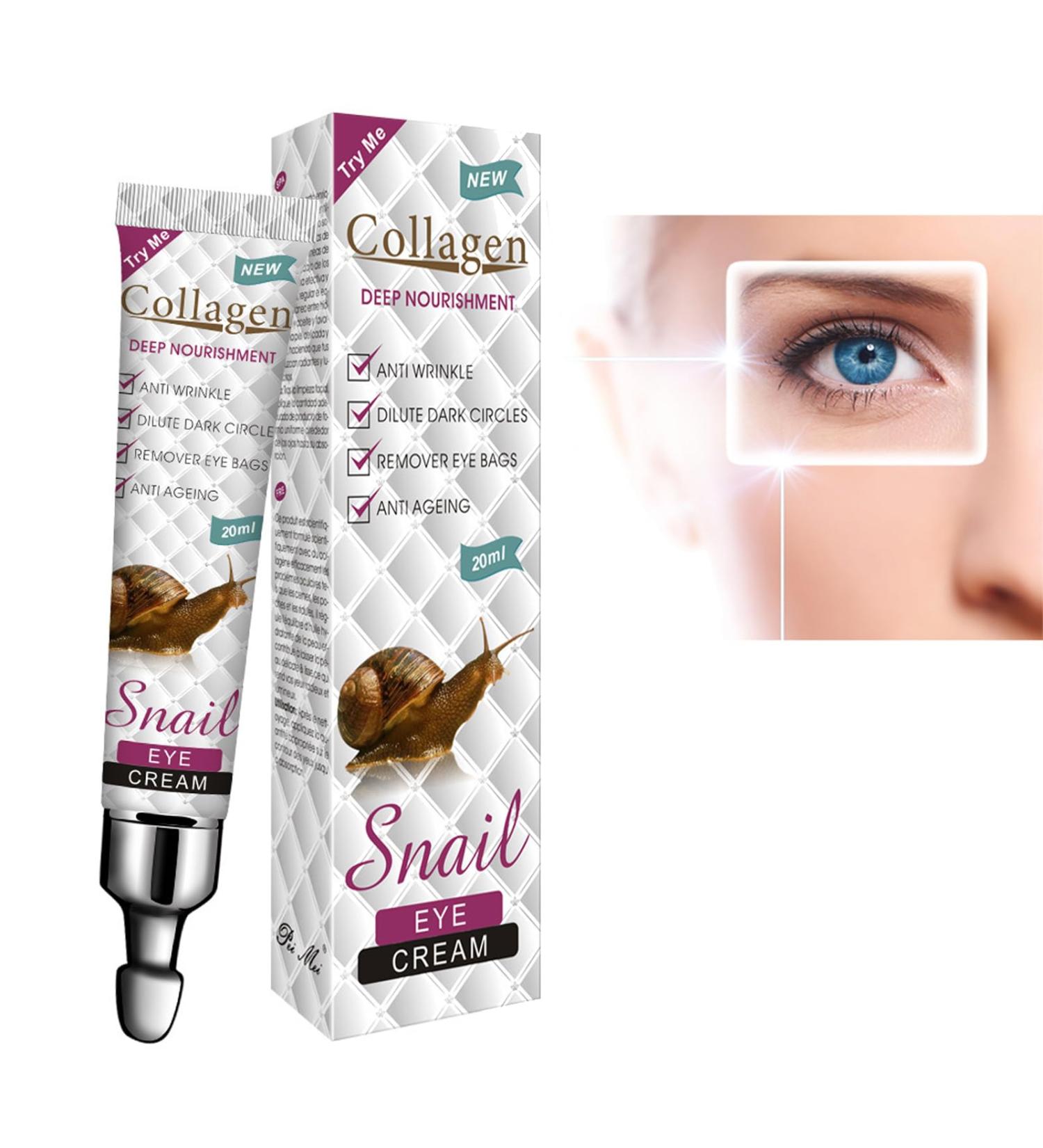 Snail Eye Cream Anti Aging Under Eye Cream For Dark Circles And Puffy Eyes Skincare Remove Eye Bag Fade Fine Line Crow'S Feet Firm Lift That Delicate Skin Under Your Eyes - Buy Online on GoSupps.com