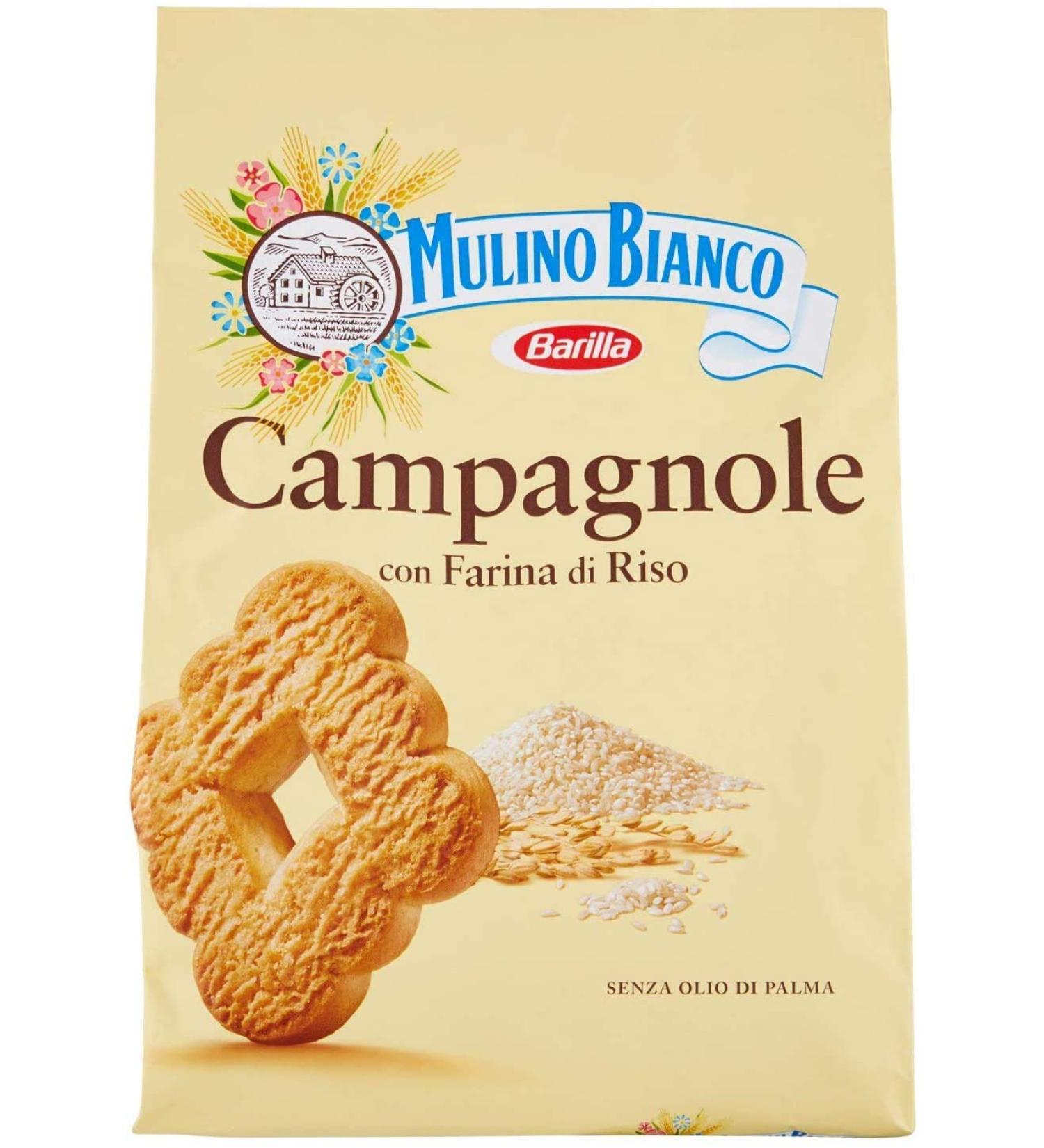 Mulino Bianco Pack of 6 Mulino Bianco Campagnole biscuits 700g Italian biscuits cakes brioche