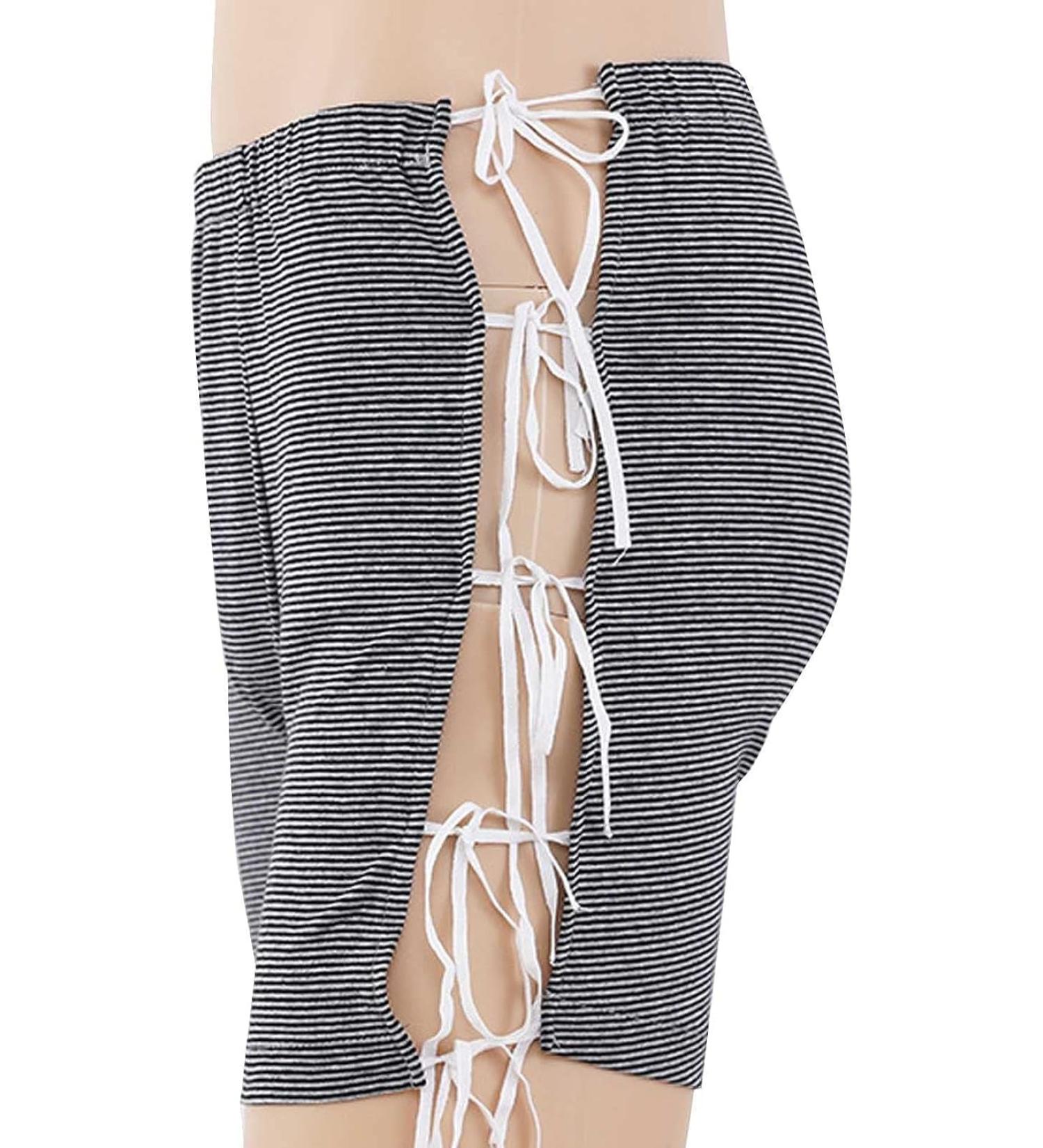 Daily Wear Men's Side Tether Shorts for Disability & Fracture Relief - Easy Care Clothes in 3XL Grey - Buy Online on GoSupps.com