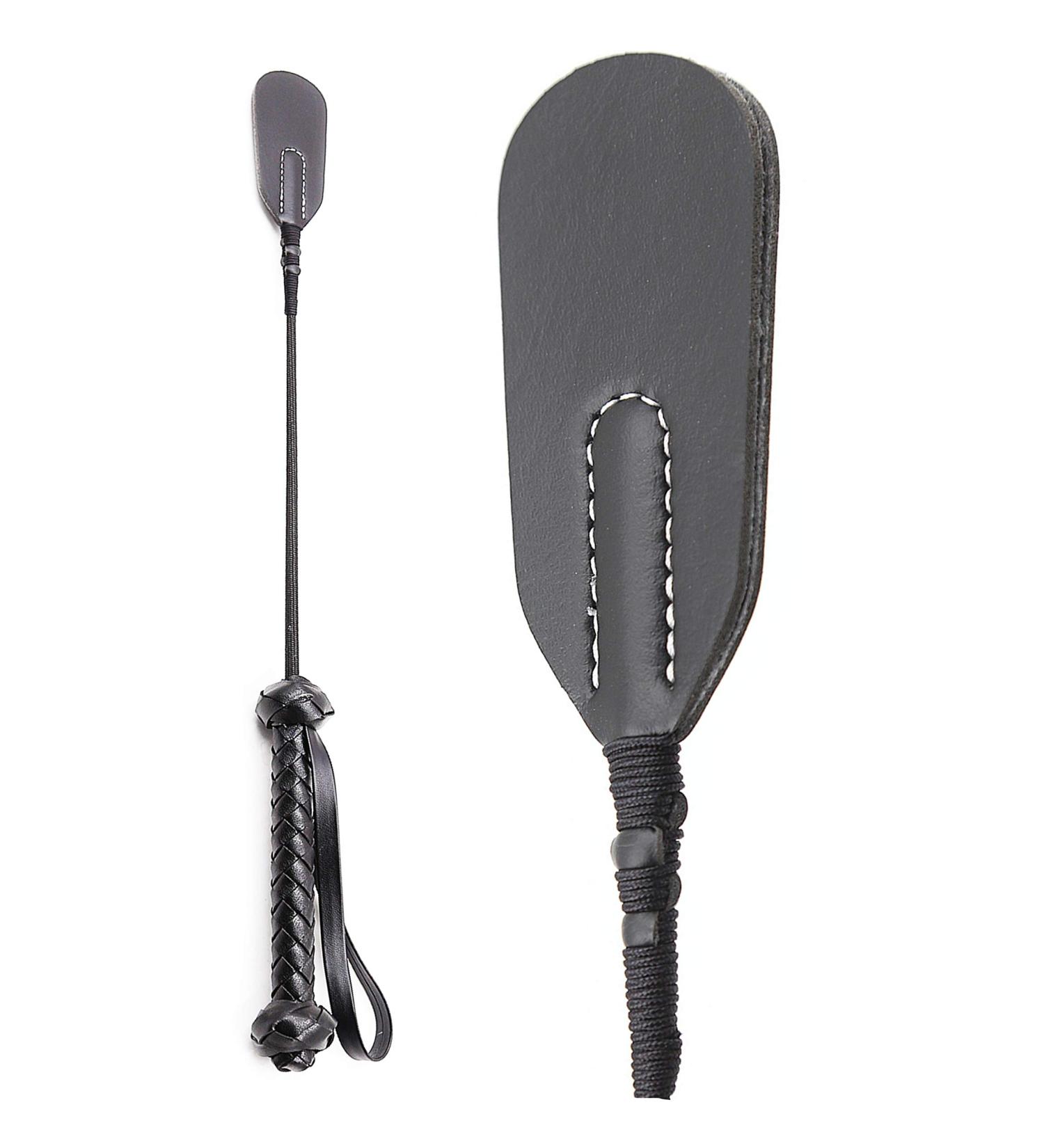 18 Premium Quality English Horse Riding Crop - Black | Equestrian Equipment - Buy Online on GoSupps.com