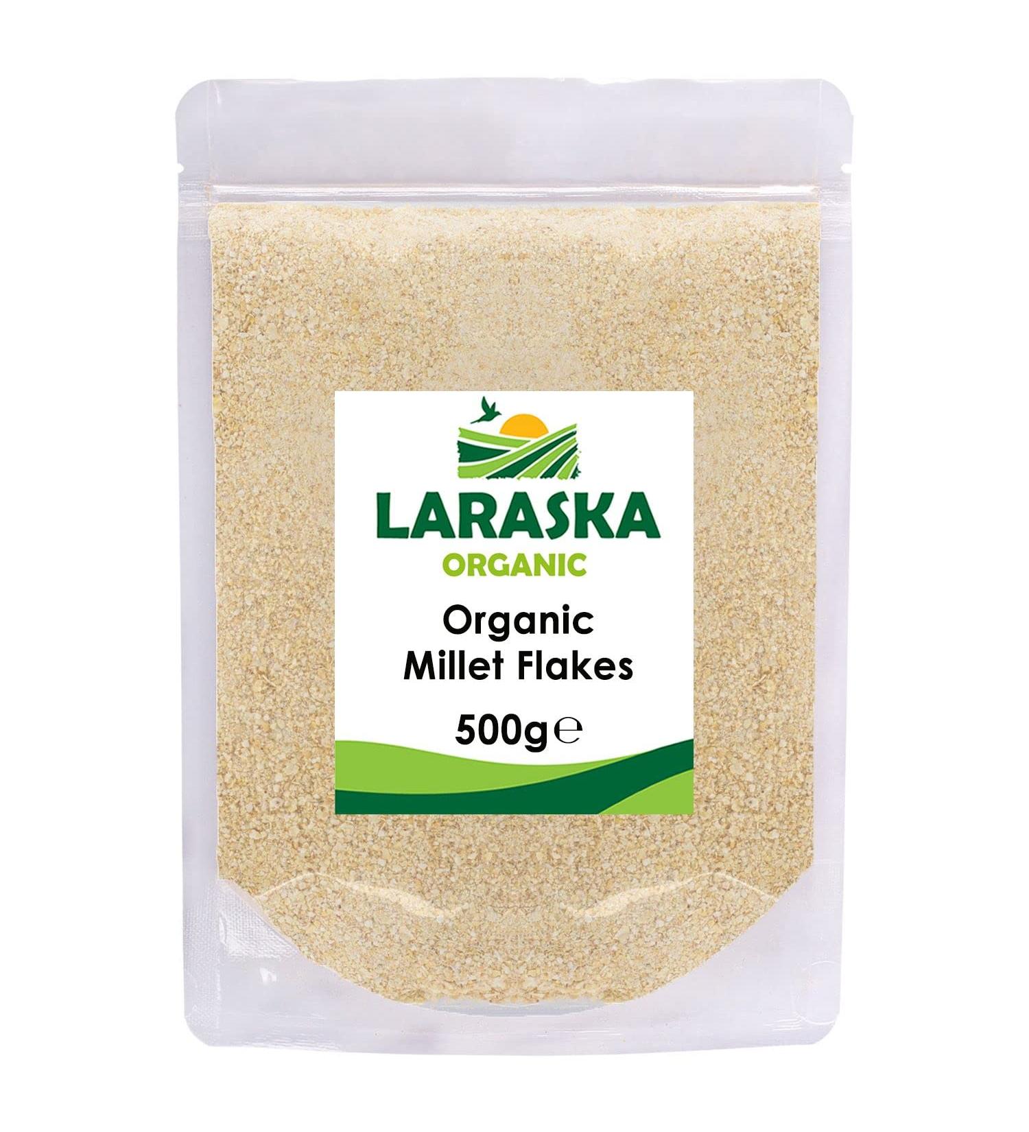 Organic Millet Flakes 500g - Healthy Rice Substitute for Stews and Soups - Buy Online on GoSupps.com