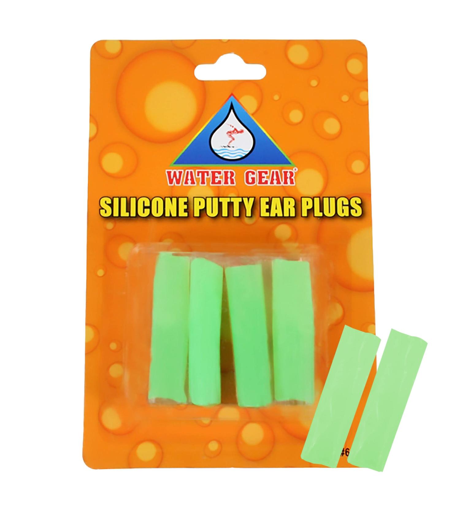 Water Gear Silicone Ear Plugs - Green Swimming Putty Ear Plugs for Water Protection and Noise Reduction - Buy Online on GoSupps.com