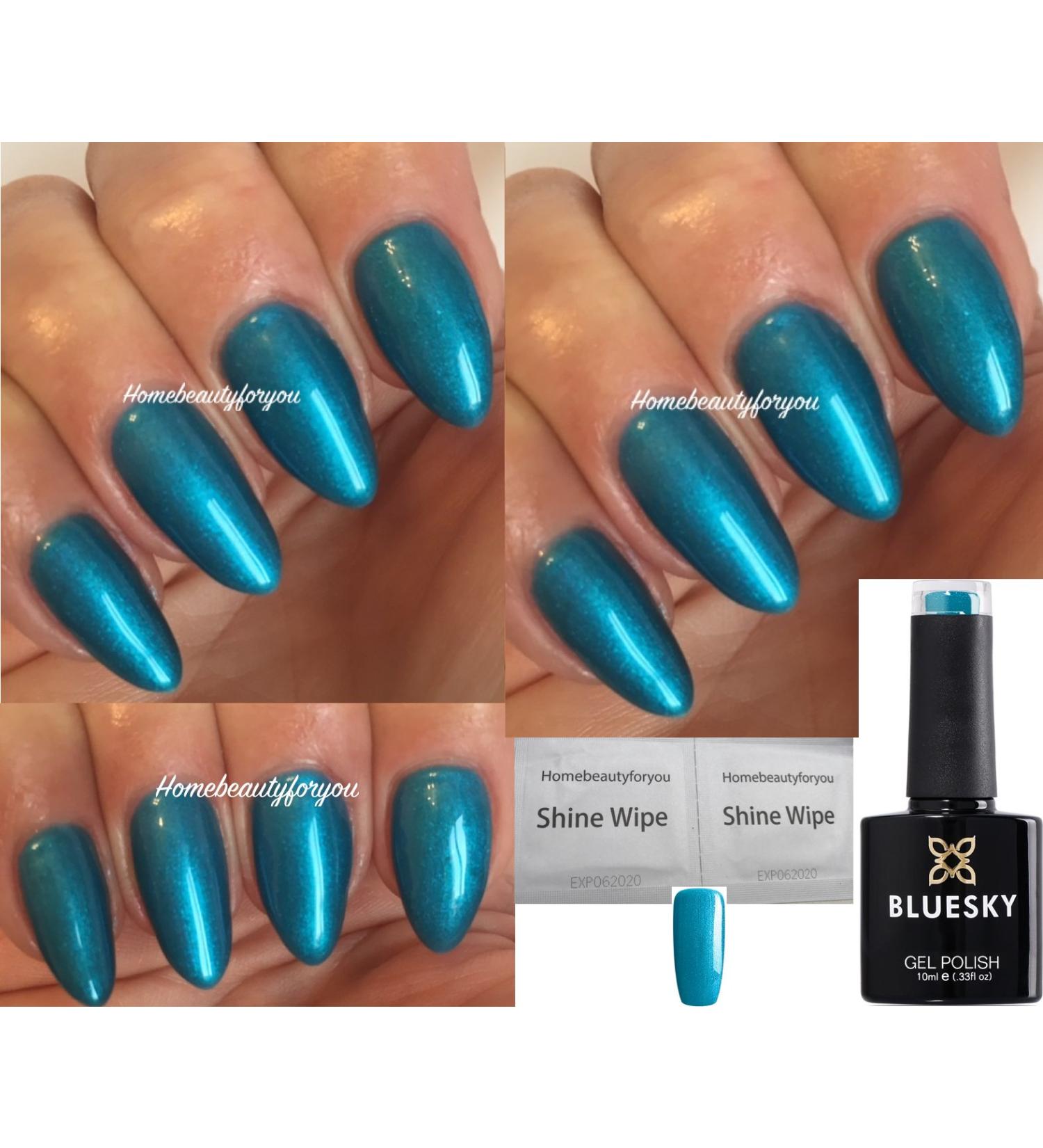 Bluesky Nail Gel Polish Blue Teal Labyrinth Teal Blue Garden Muse 80600 UV LED Soak Off 10ml - Buy Online on GoSupps.com