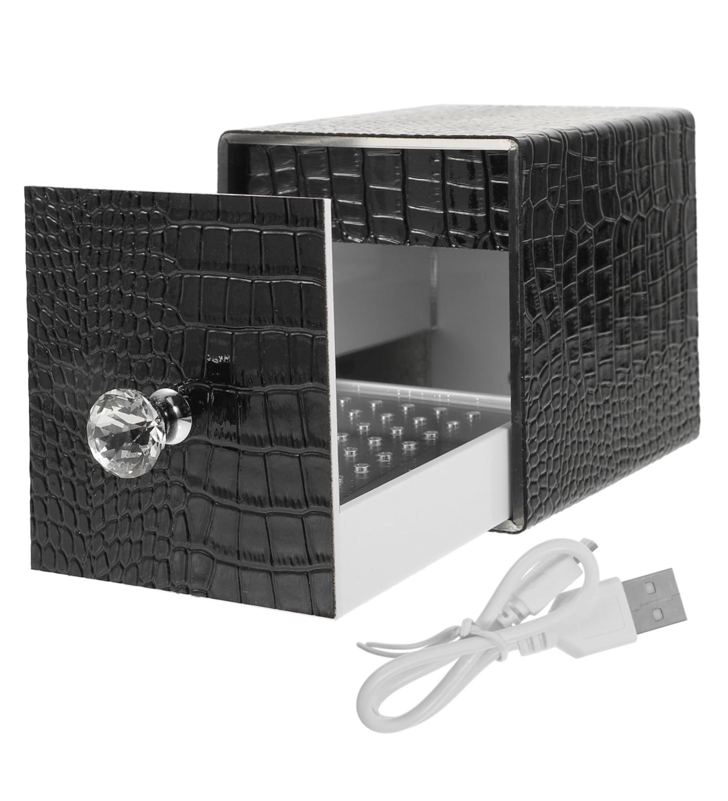 FRCOLOR Nail Polish Storage Nail Art Stand Nail Bit Usb Holder Tool Stand Nail Stuff Organizer Para Guardar Nail Grinding Bits Container Monitor Electric Nail Acrylic 12x8.5cm Black - Buy Online on GoSupps.com