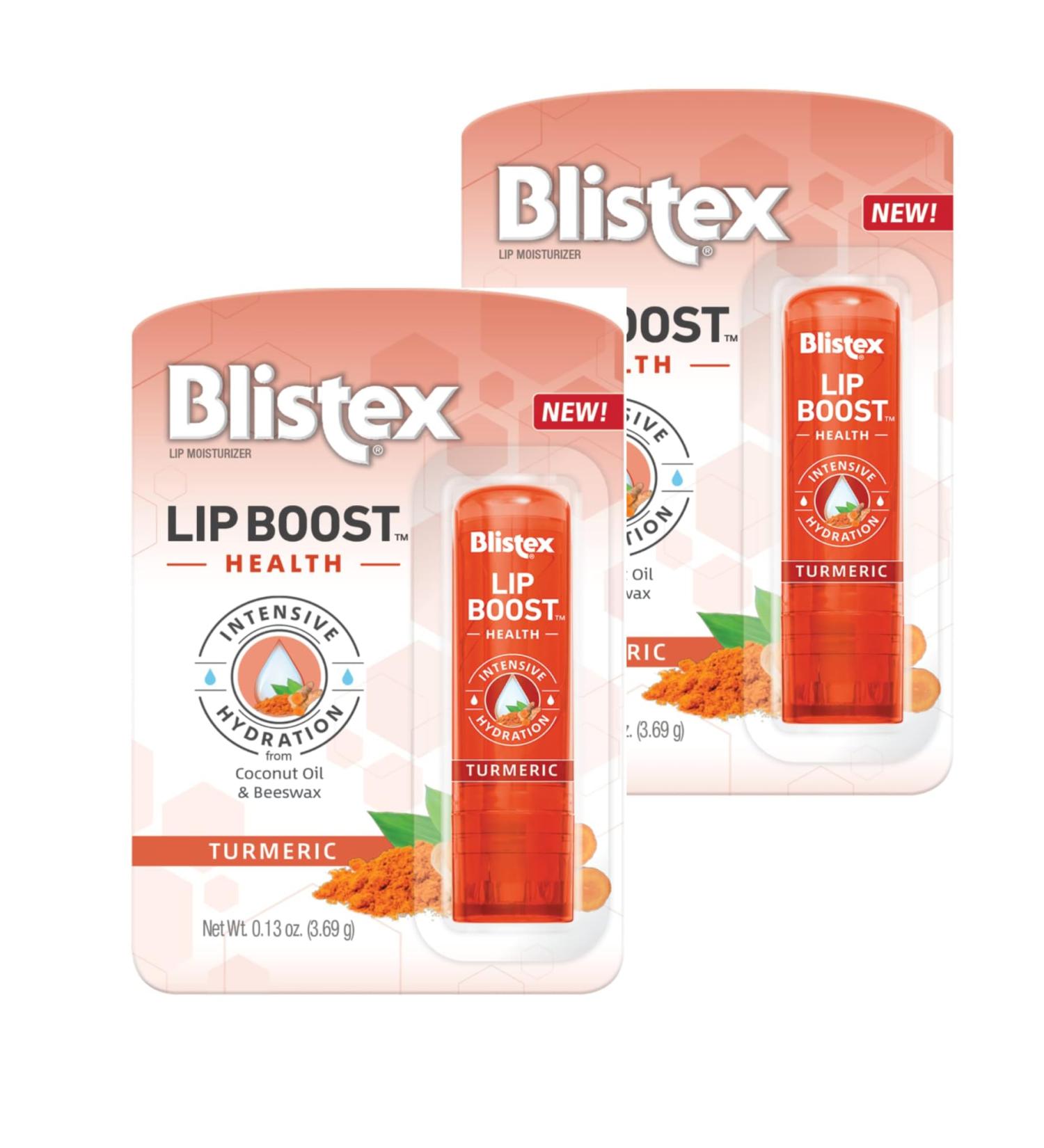 Blistex Lip Boost Health Intensive Hydration Tumeric Moisturizer (2 Pack)