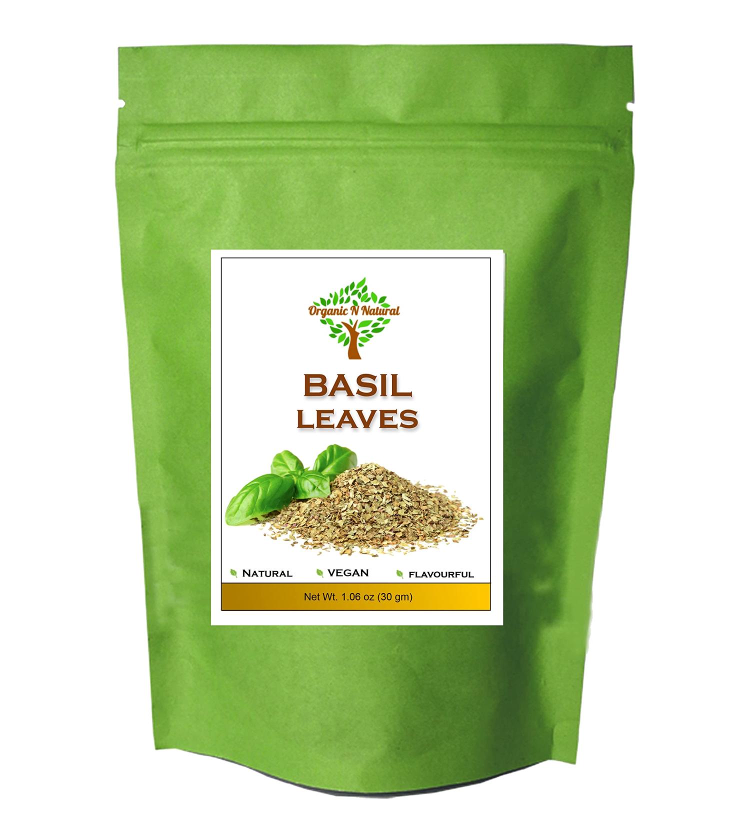 PROUDLY CANADIAN | Organic N Natural Basil leaves spice |100% Natural | 60g - Buy Online on GoSupps.com