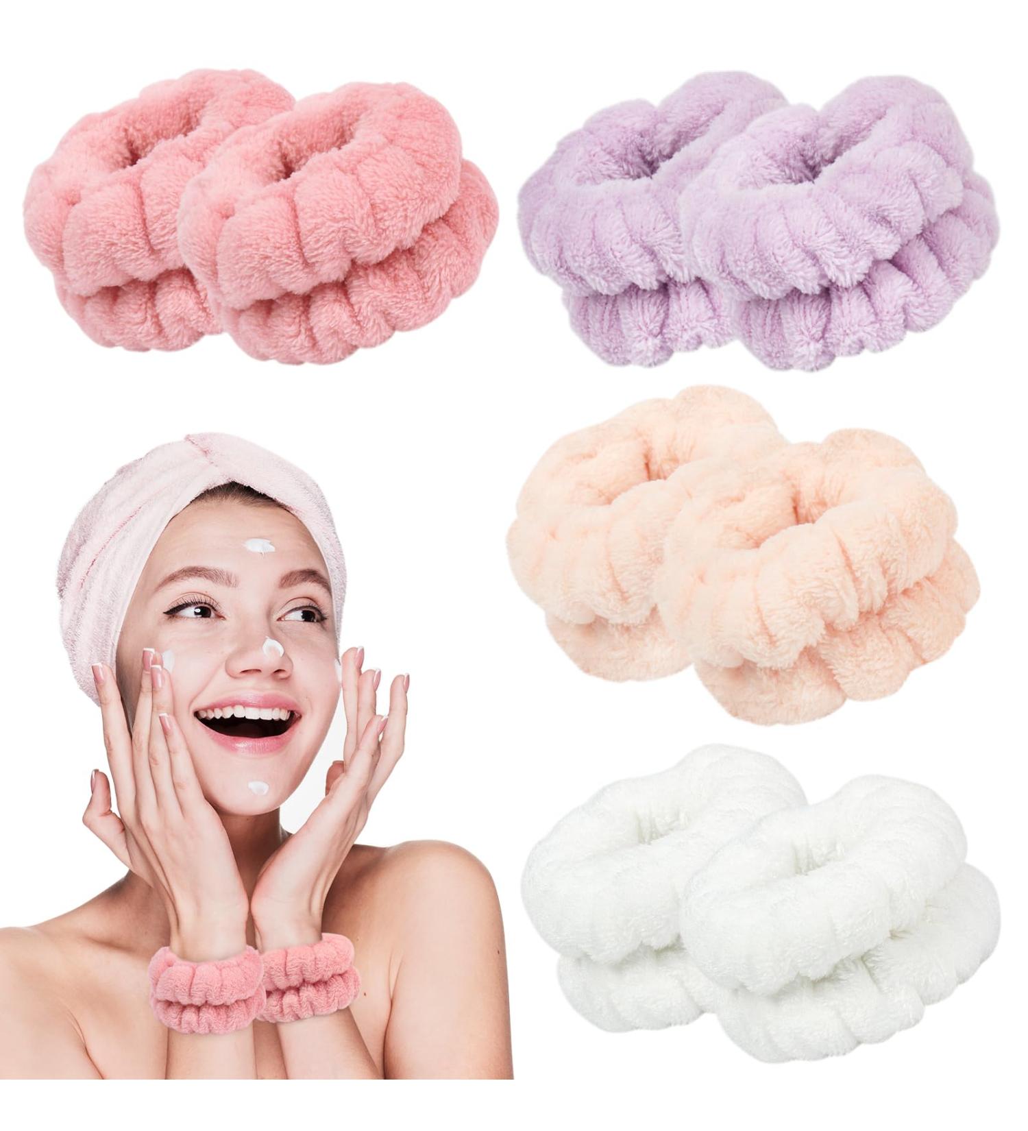 Shintop 8 Pieces Face Wash Bracelets - Purple White Lotus Pink & Adzuki Red | International Shipping Available - Buy Online on GoSupps.com