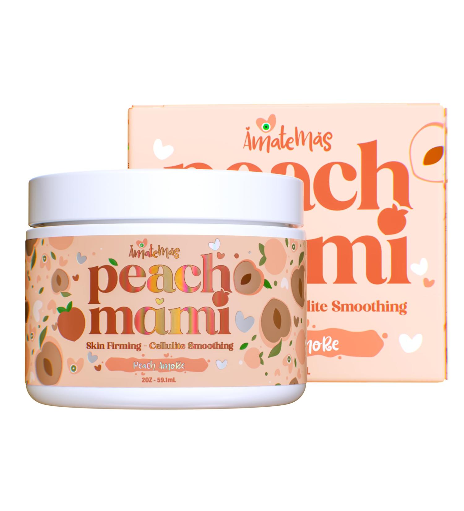 Amatemas Peach Mami Firming Body Cream - Hydrating Saggy Skin Tightening Cream and Anti Cellulite Lotion for Legs Thighs Hips Arms Belly Bum - Lightweight Quick-Absorbing Formula - 2 Ounces - Buy Online on GoSupps.com