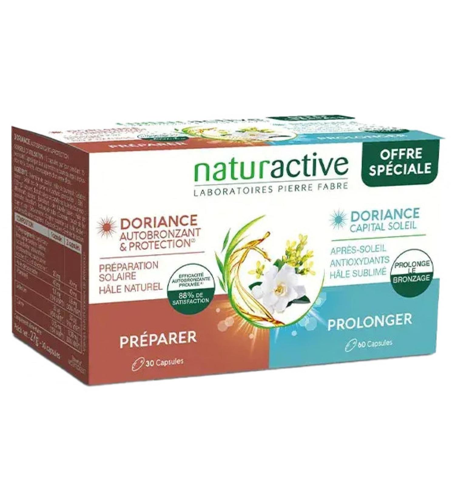 Naturactive Doriance Autobronzant & Protection 30 Capsules + Capital Soleil 60 Capsules