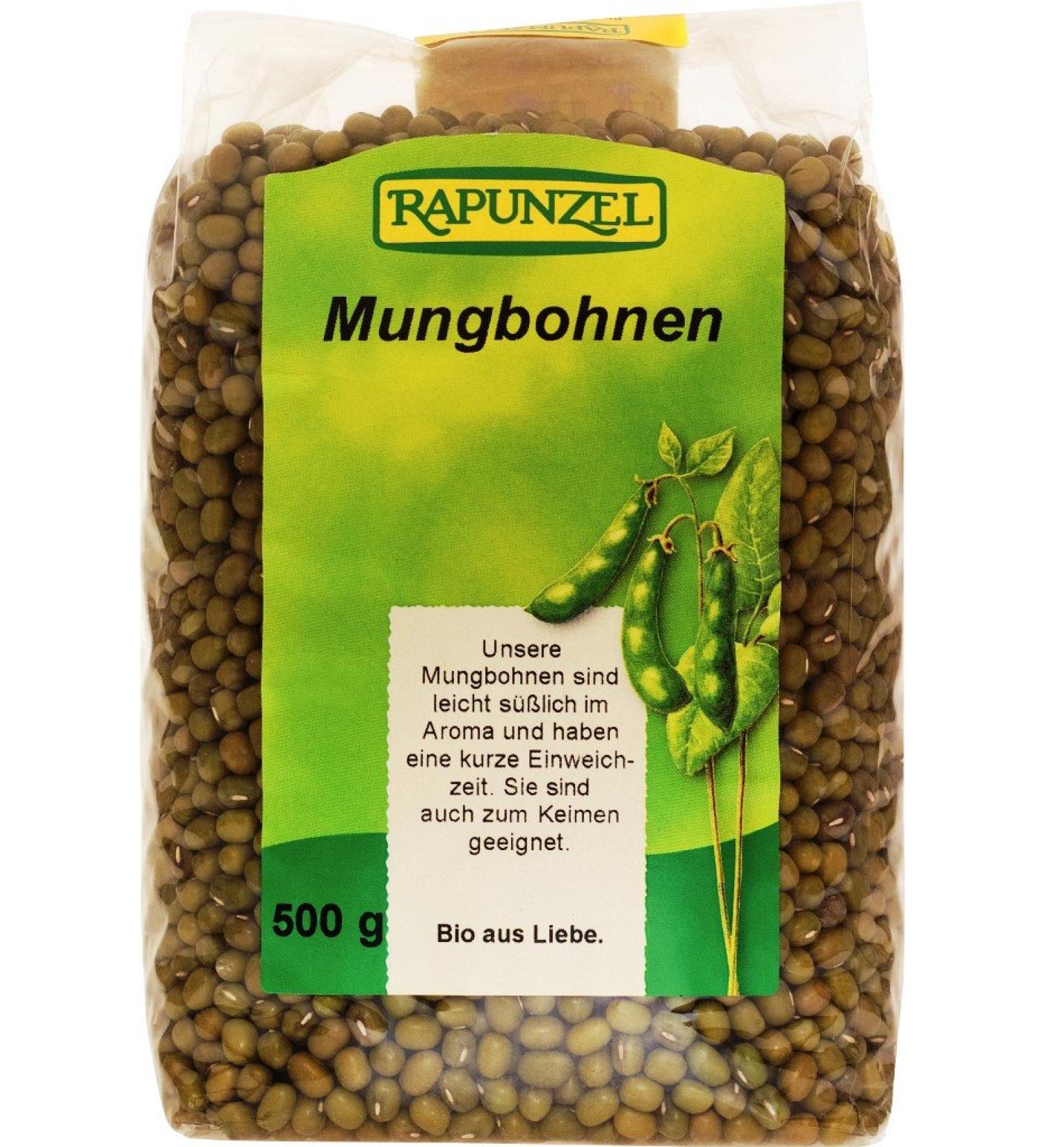 Rapunzel Organic Mung Beans pack of 4 (4 x 500g) - ORGANIC