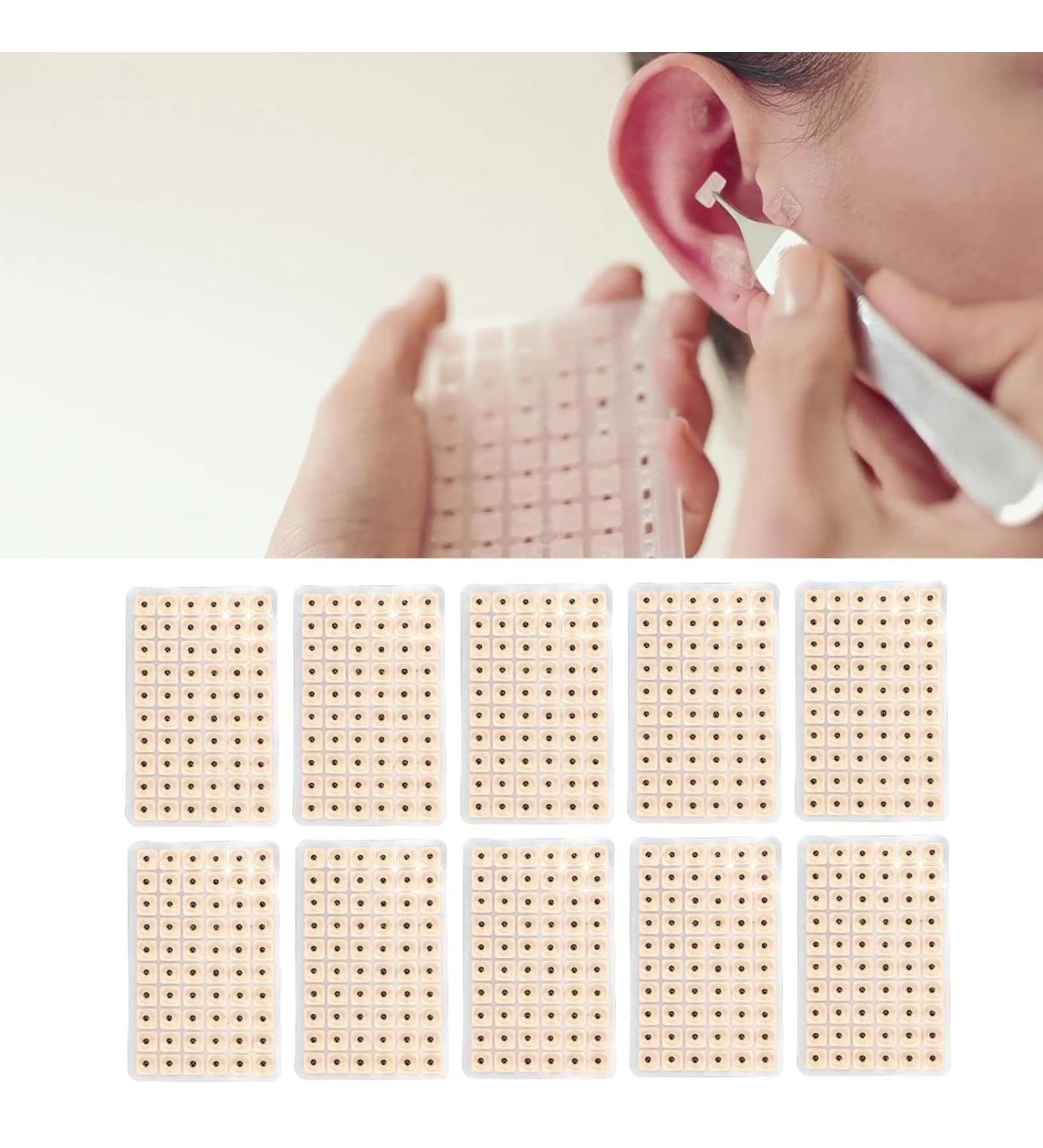 600-Piece Auriculotherapy Sticker Set | One-Way Eared Magnet Therapy & Acupressure Massage | Refill Pack for Multi-Condition Relief - Buy Online on GoSupps.com