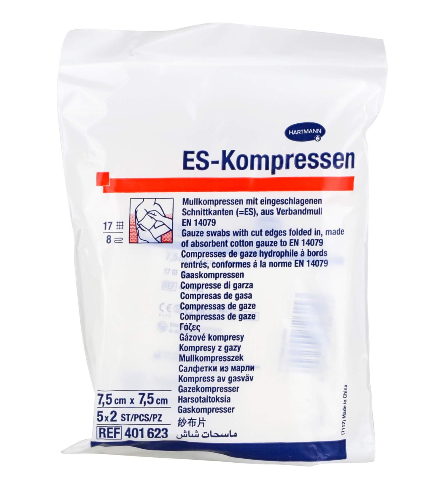 Paul Hartmann AG ES compresses sterile 7.5 cm x 7.5 cm compresses 10 pieces