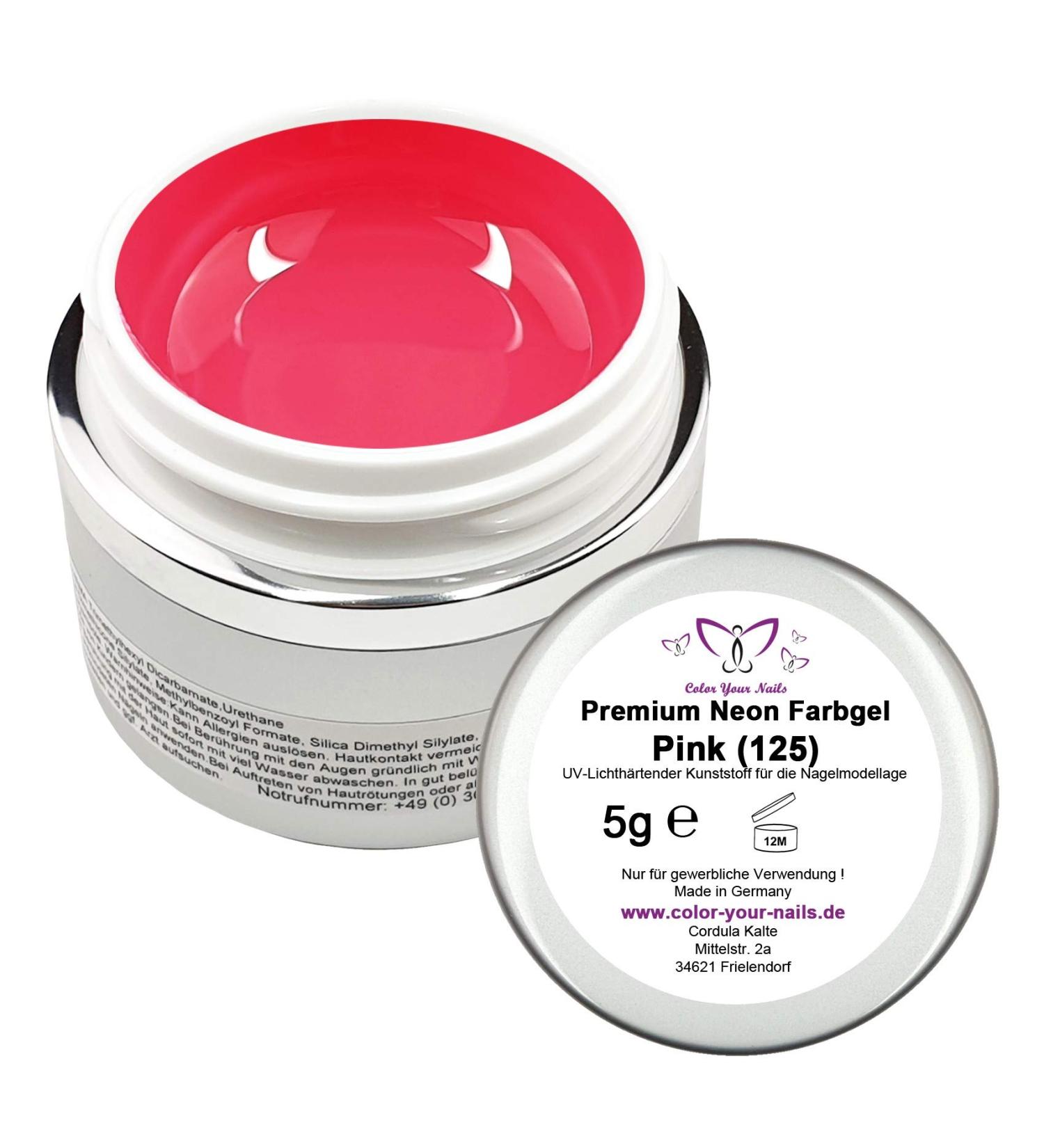 5G Premium NEON Pink Color Gel - High-Coverage UV Gel for Nail Modeling - International Shipping Available - Buy Online on GoSupps.com