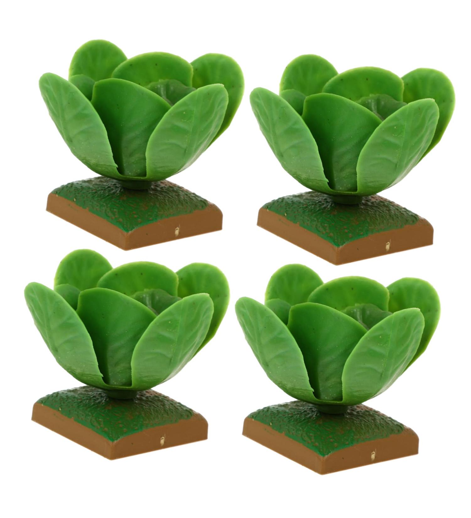Zerodeko 4pcs Cabbage Model Office Ornament Tiny Foods Miniature Mini Vegetables for Dolls Plants 1 12 Scale Miniatures Food Kitchen Model Toys Child Ornaments Desktop Plastic Green 6.5X5.5X5.5CM - Buy Online on GoSupps.com