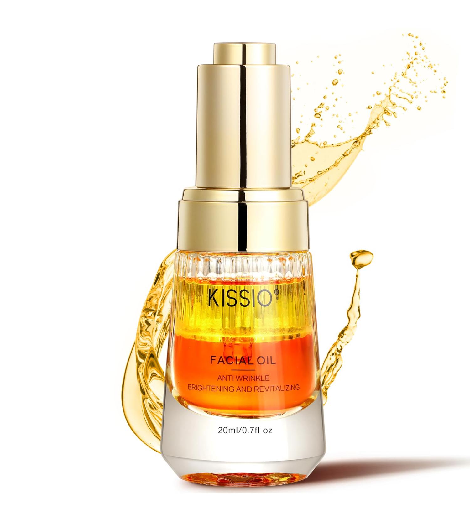 Buy KISSIO 2 in 1 Facial Oil - Hydrating Serum with Sodium DNA Niacinamide & Collagen for Smooth Skin | Reduces Fine Lines & Wrinkles - Non-Greasy Face Oil for All - Buy Online on GoSupps.com