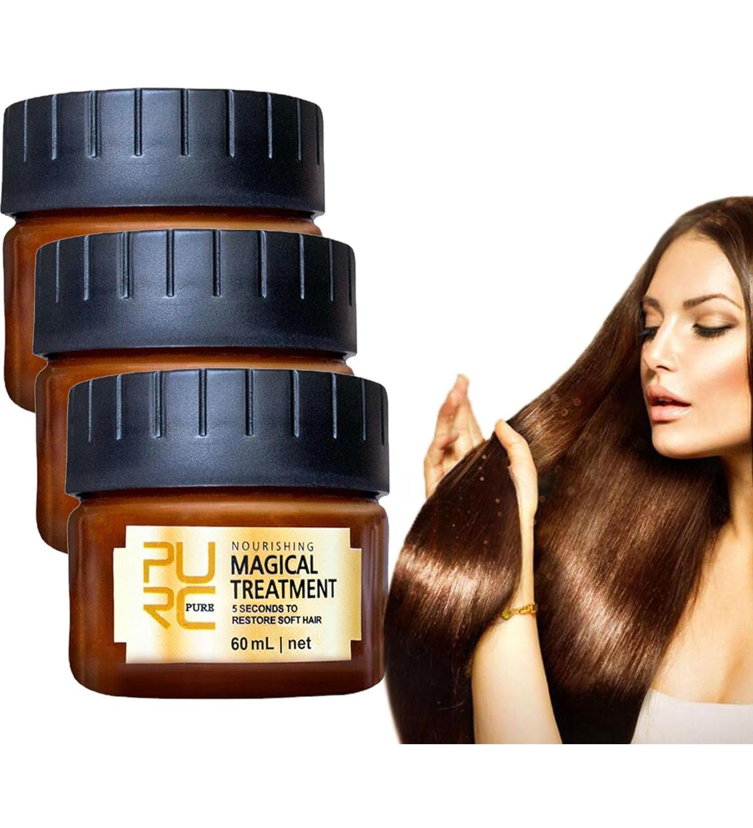 Pure Keratin Repair Hair Mask 5 Seconds Miracle Hair Treatment Repairs Damaged Hair Keratin Hair Mask with Argan and Coconut Oil - Buy Online on GoSupps.com
