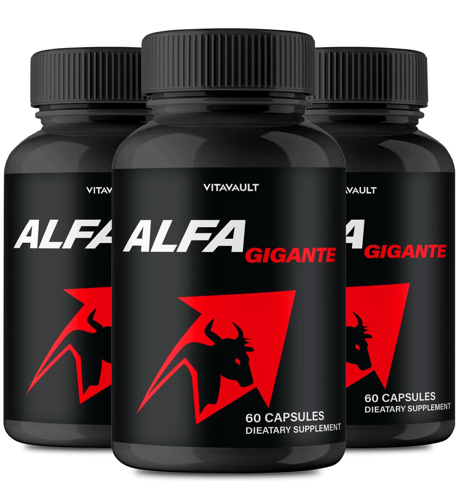 Alfa Gigante Capsules Alfa Gigante Pills AlfaGigante All Natural Pills Alfa Gigante - Maximum Strength AlfaGigante Advanced Formula Official AlfaGigante Capsules Reviews (3 Pack) - Buy Online on GoSupps.com