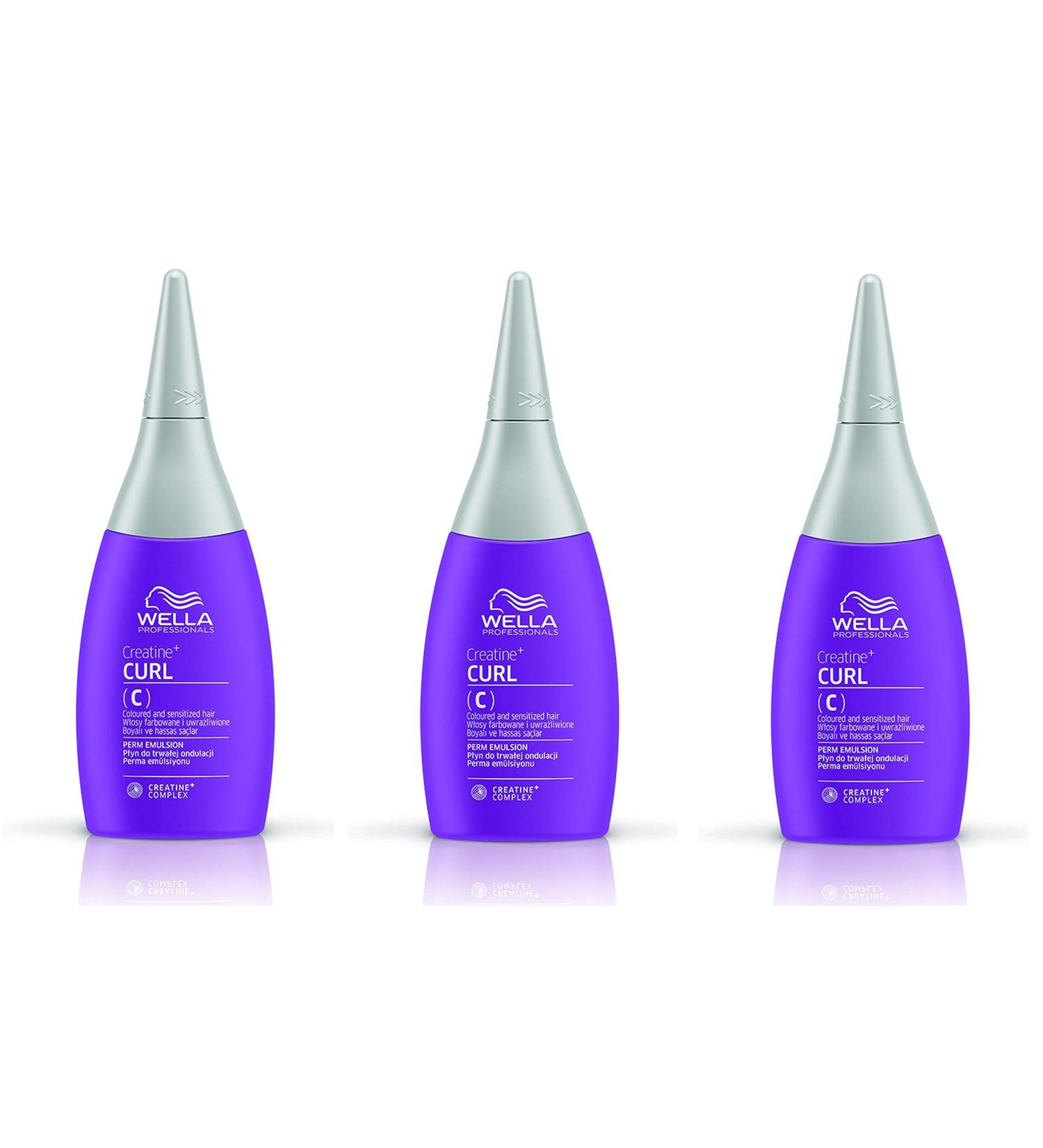 3er Perm Emulsion Curl C Creatine + colored and sensitive hair 75 ml