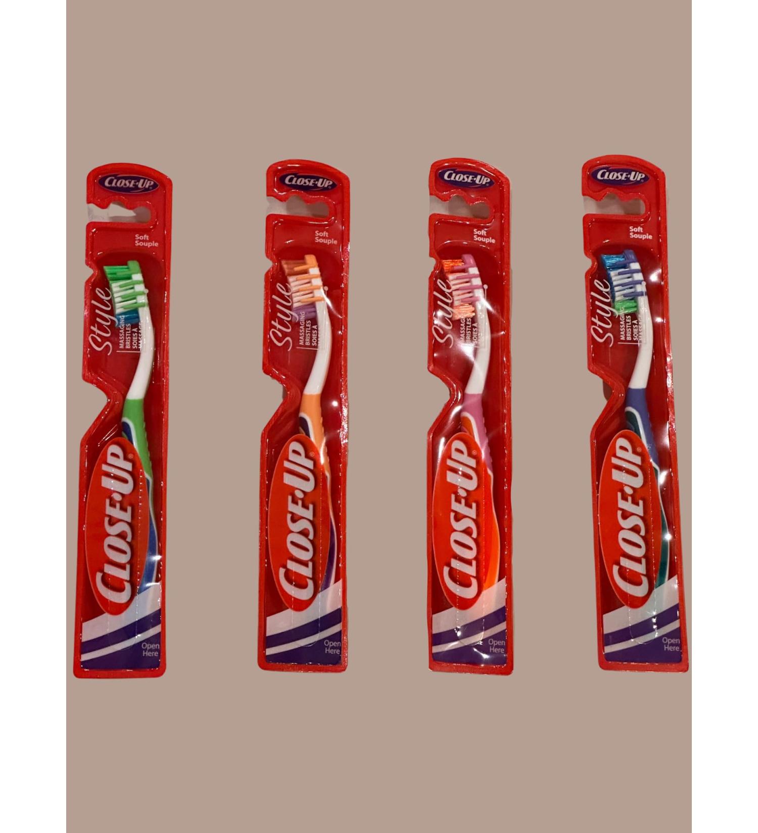 Soft Toothbrush Gentle Bristles for Sensitive Gums (4 Pack) Colors Vary Individually Packaged Various